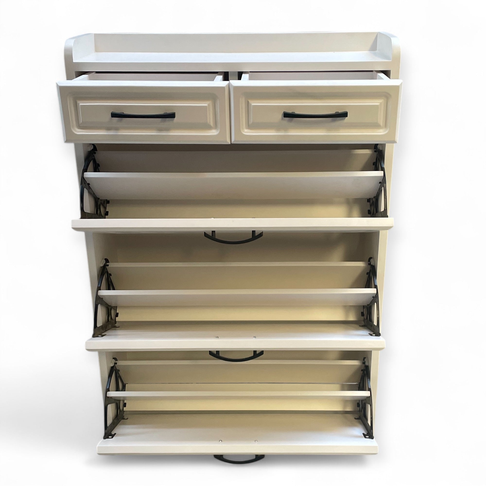 جزامة تلاتة ضلفة قلاب - جزامة مودرن مصنعة من الاخشاب الطبيعية و الدهان الابيض تلاتة ضلفة قلاب ودرجين ومتاح تغيير الالوان المقاسات: W 80 CM * H 120 CM * B 24 CM