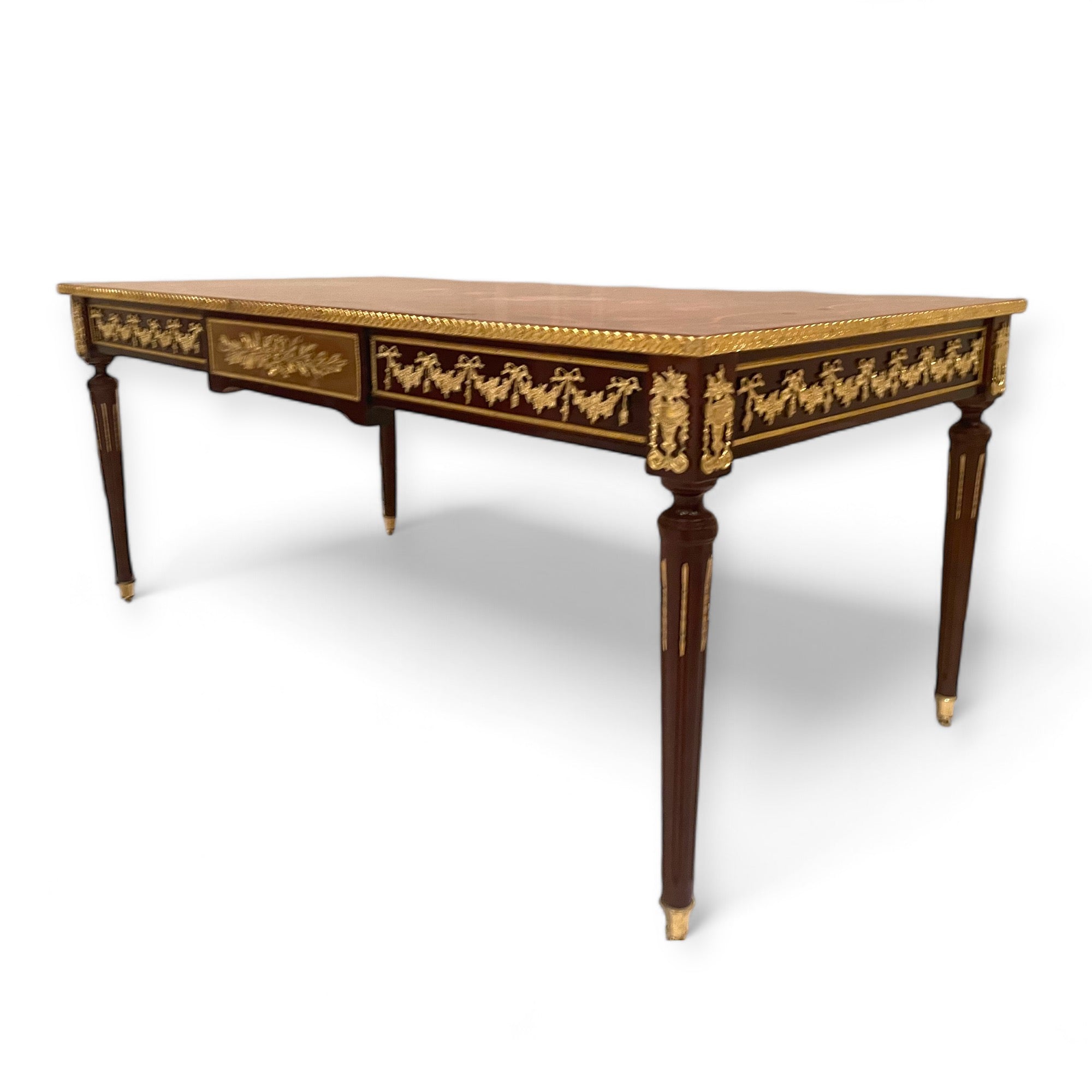 French table set consisting of a center table and two side tables