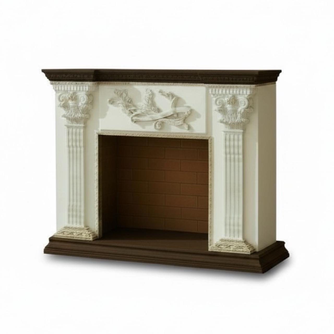 مدفأة كلاسيك فاخرة بتصميم ملكي ولمسات زخرفية راقية