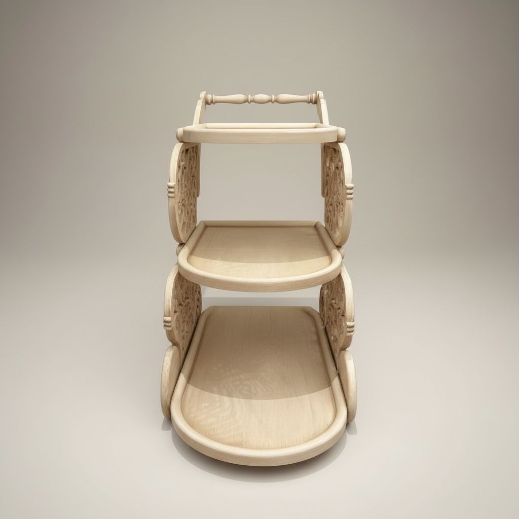 تروللي ضيافة نيوكلاسيك اوف وايت