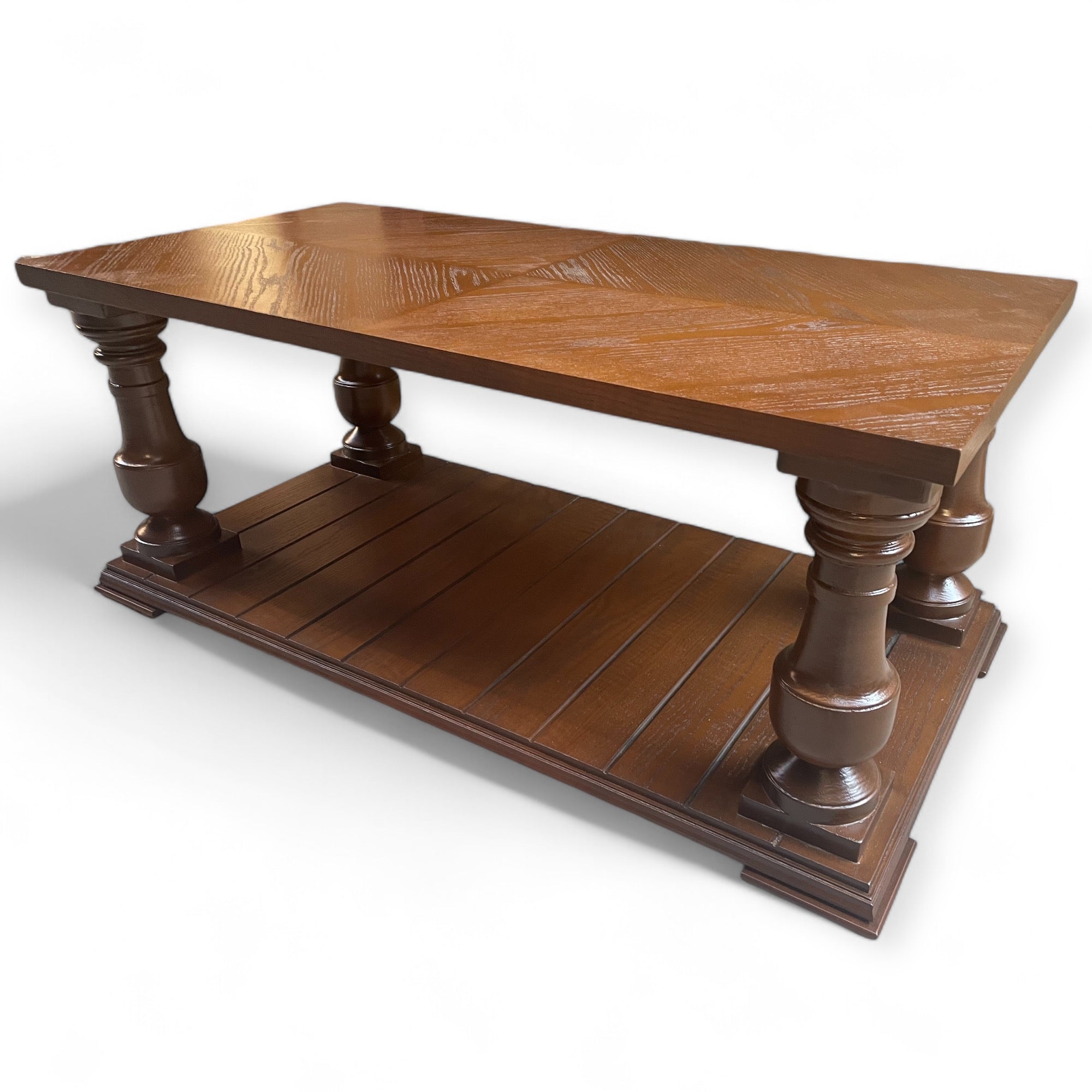 طاولة قهوة روستيك - ترابيزه ليفنج مصنعه من الاخشاب الطبيعية لون بني :المقاسات W 120 CM * B 60 CM *H 50 CM