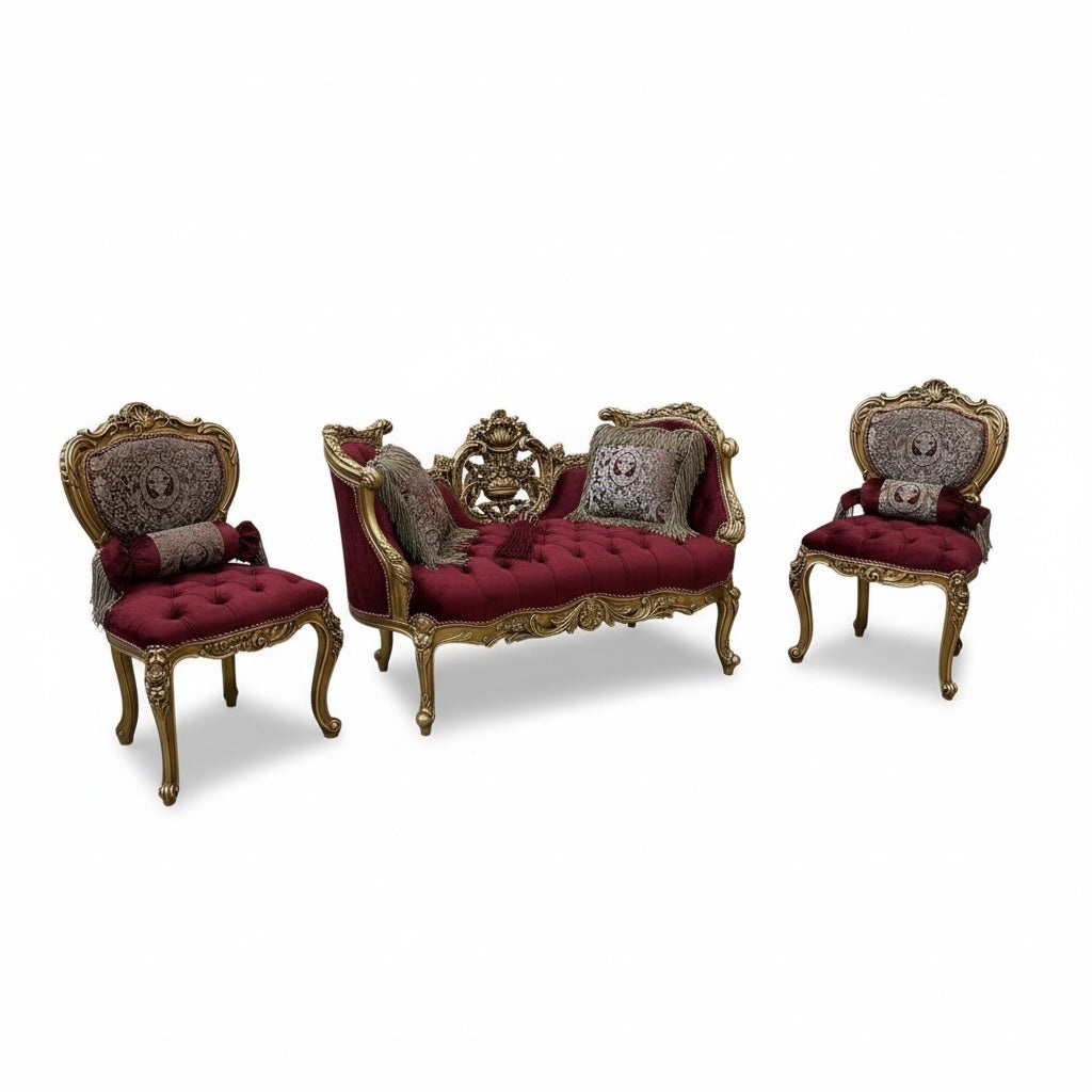 ميني صالون كنبة و اتنين كرسي