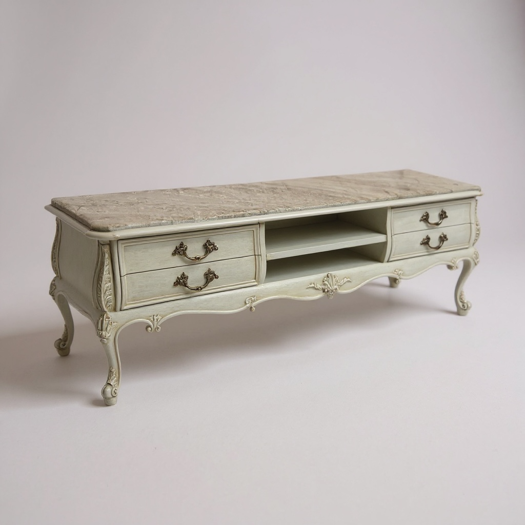 وحدة تلفزيون كلاسيك برخام داينو