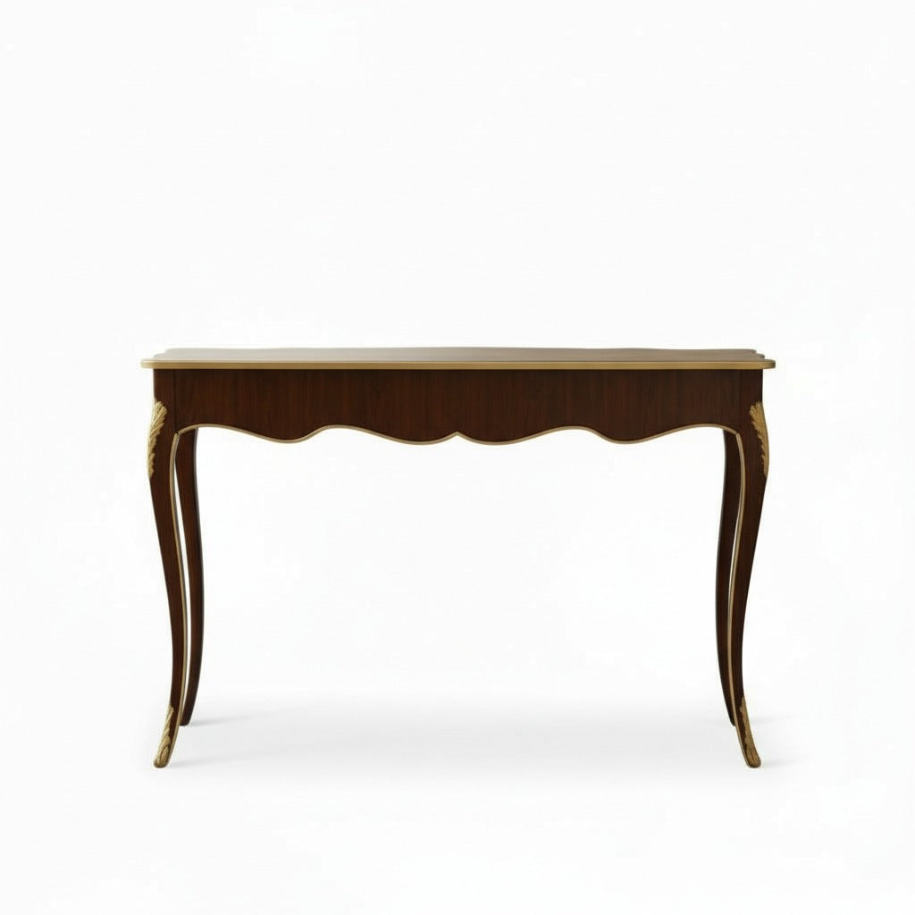 كونسول كلاسيك ماركتريه بتطعيمات نحاس