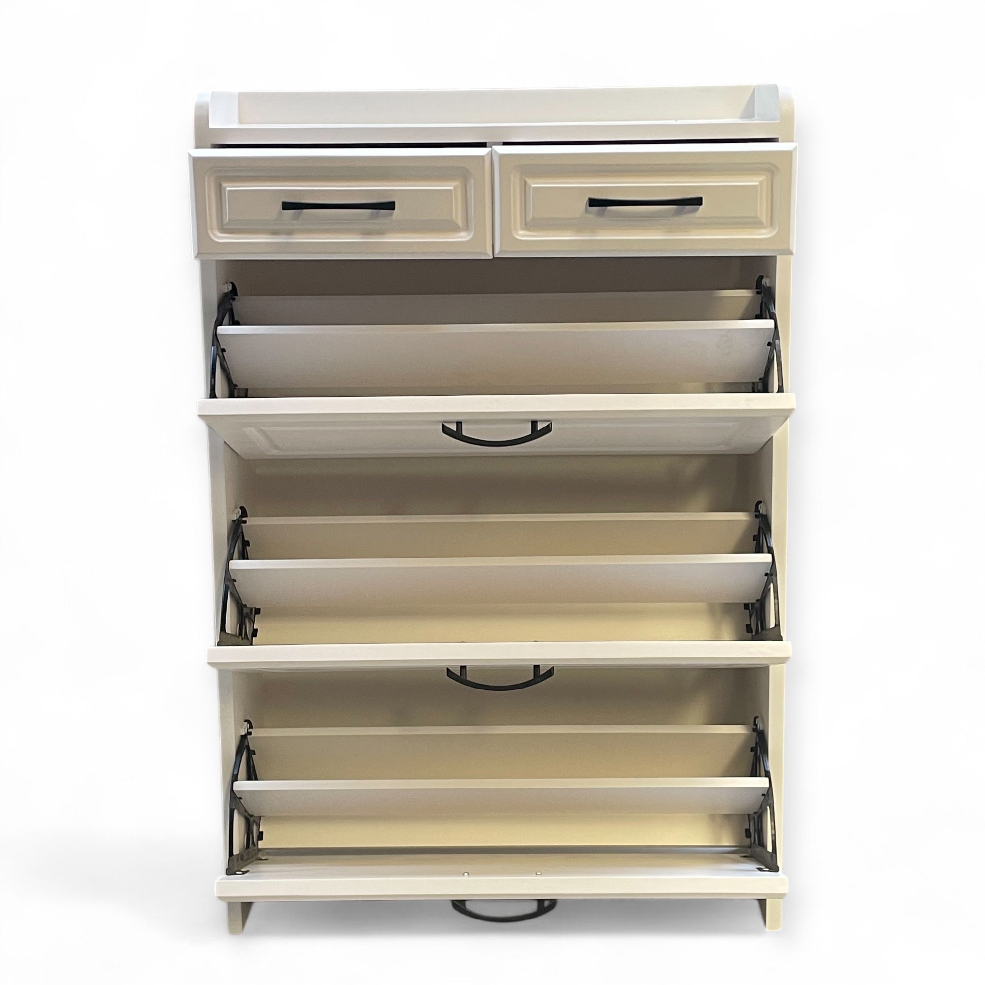 جزامة تلاتة ضلفة قلاب - جزامة مودرن مصنعة من الاخشاب الطبيعية و الدهان الابيض تلاتة ضلفة قلاب ودرجين ومتاح تغيير الالوان المقاسات: W 80 CM * H 120 CM * B 24 CM