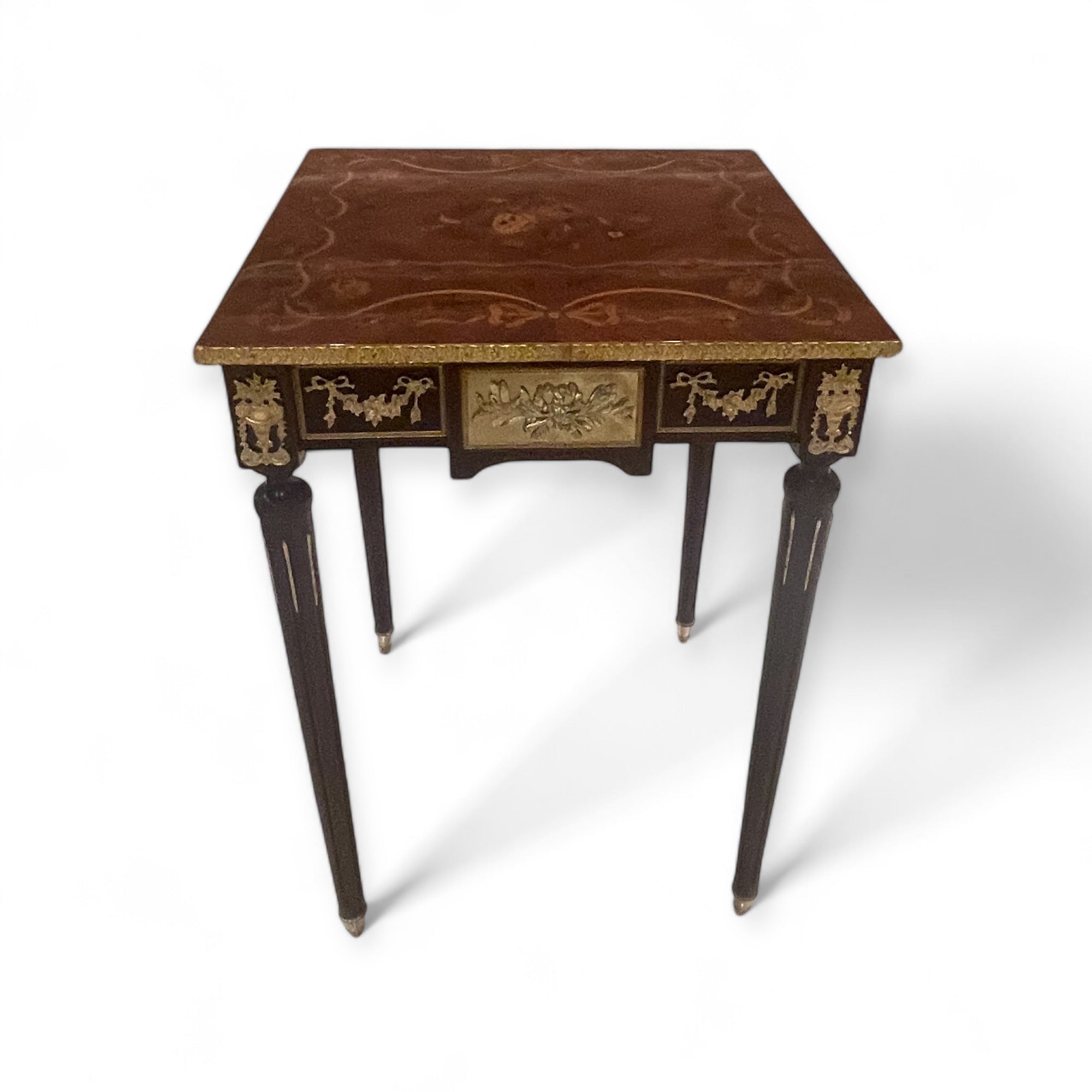 French table set consisting of a center table and two side tables
