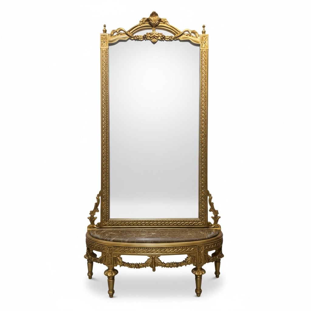 Luxury classic console with large mirror