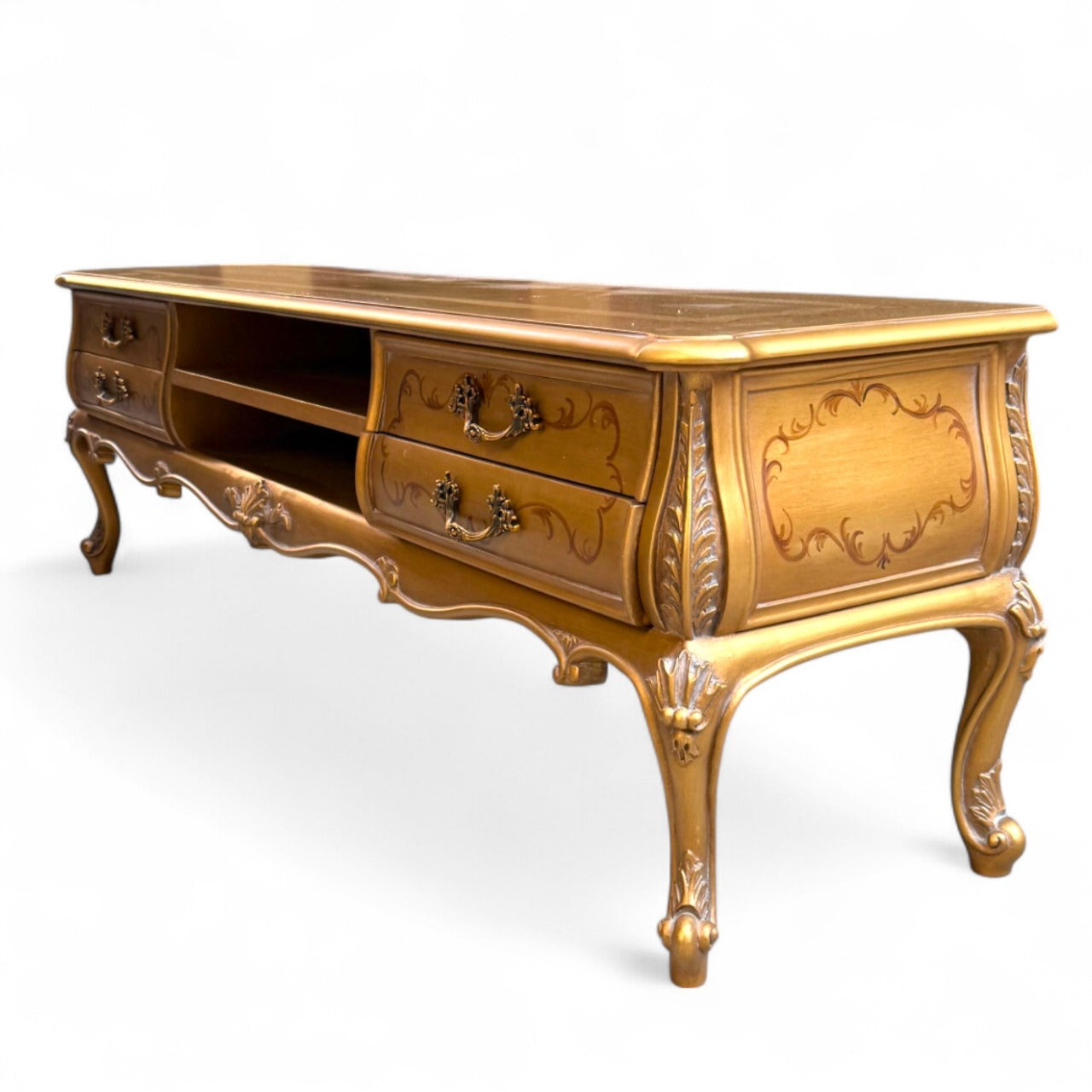 Dusty gold classic TV unit