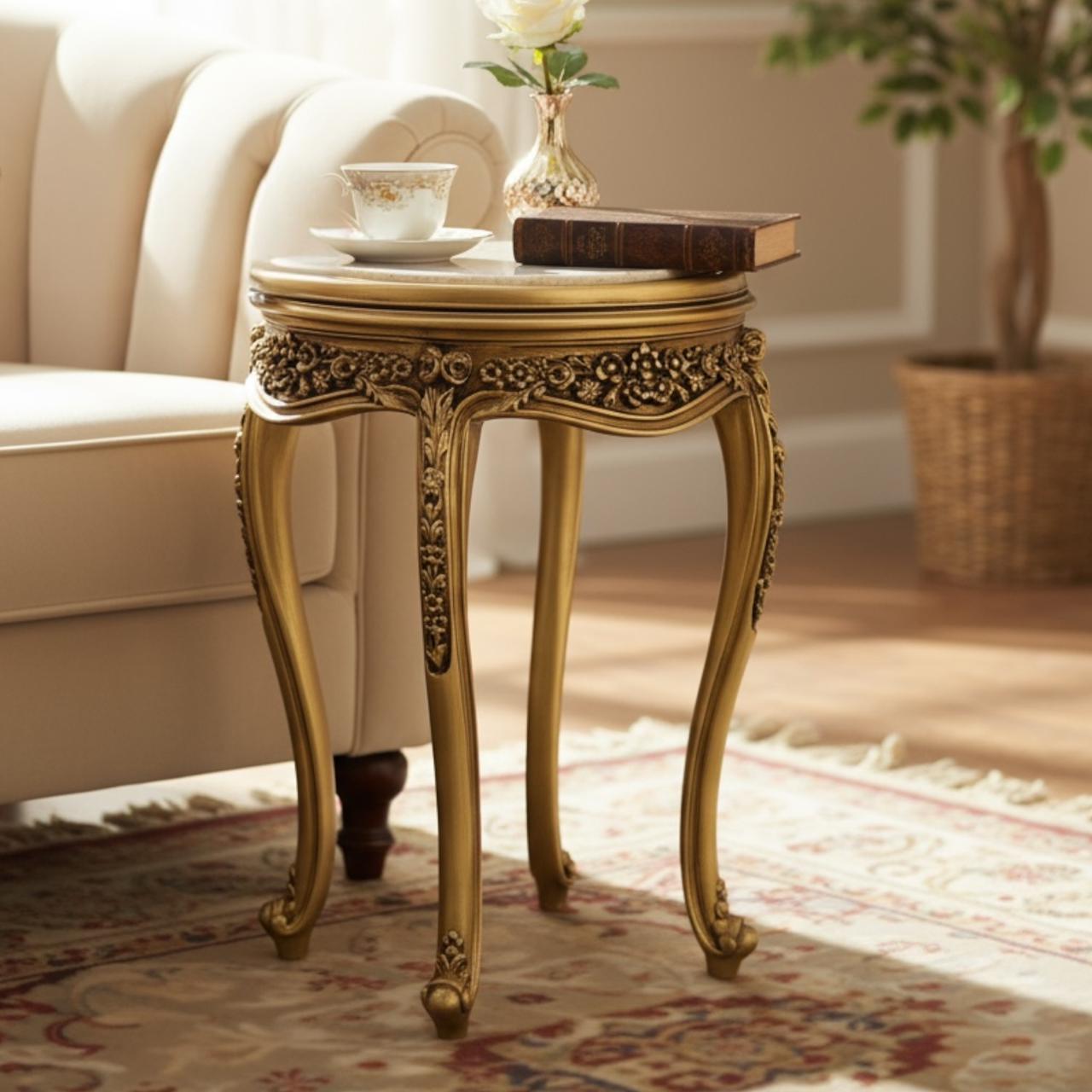 ترابيزة جانبية بتصميم كلاسيكي فاخر