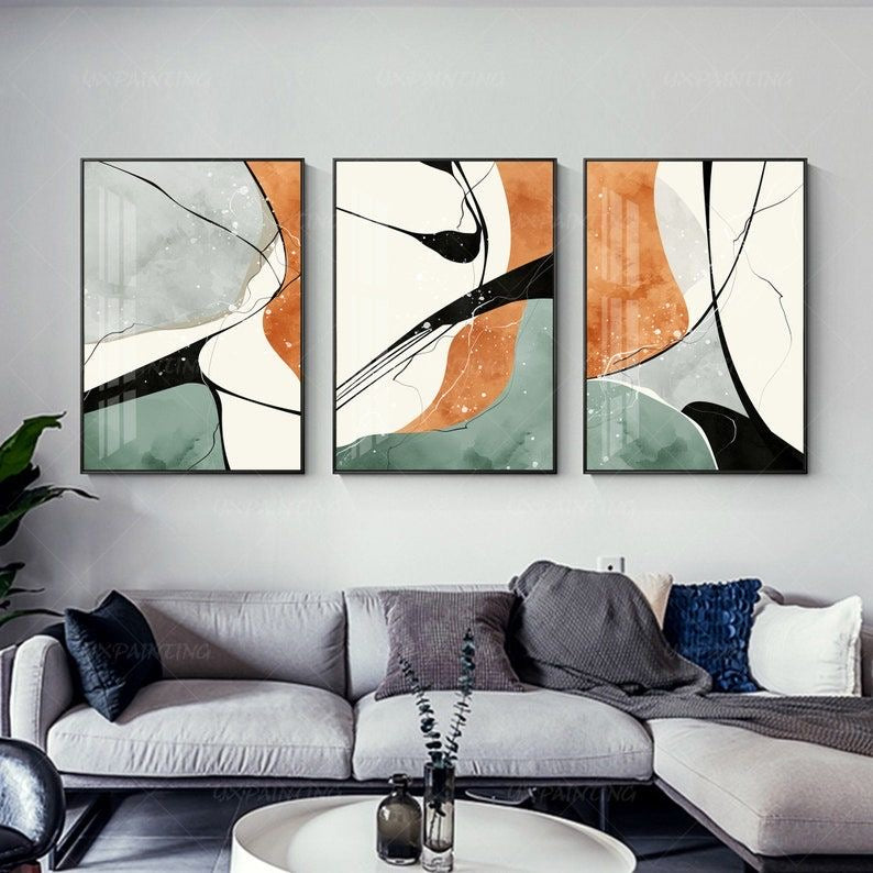 تابلوه تلات قطع اشكال هندسية - تابلوه 3 قطع مستطيلةمقاس 60×120عبارة عن 3 قطع مقاس كل قطعة 60×40اومقاس 70×150عبارة عن 3 قطع مقاس كل قطعة 70×50اومقاس 80×180عبارة عن 3 قطع مقاس كل قطعة 80×60 خشب ام دى اف 5 ملطباعة فينيل عالية الجودةطبقة حماية من المياه والأتربةفتحات سحرية لسهولة التعليق