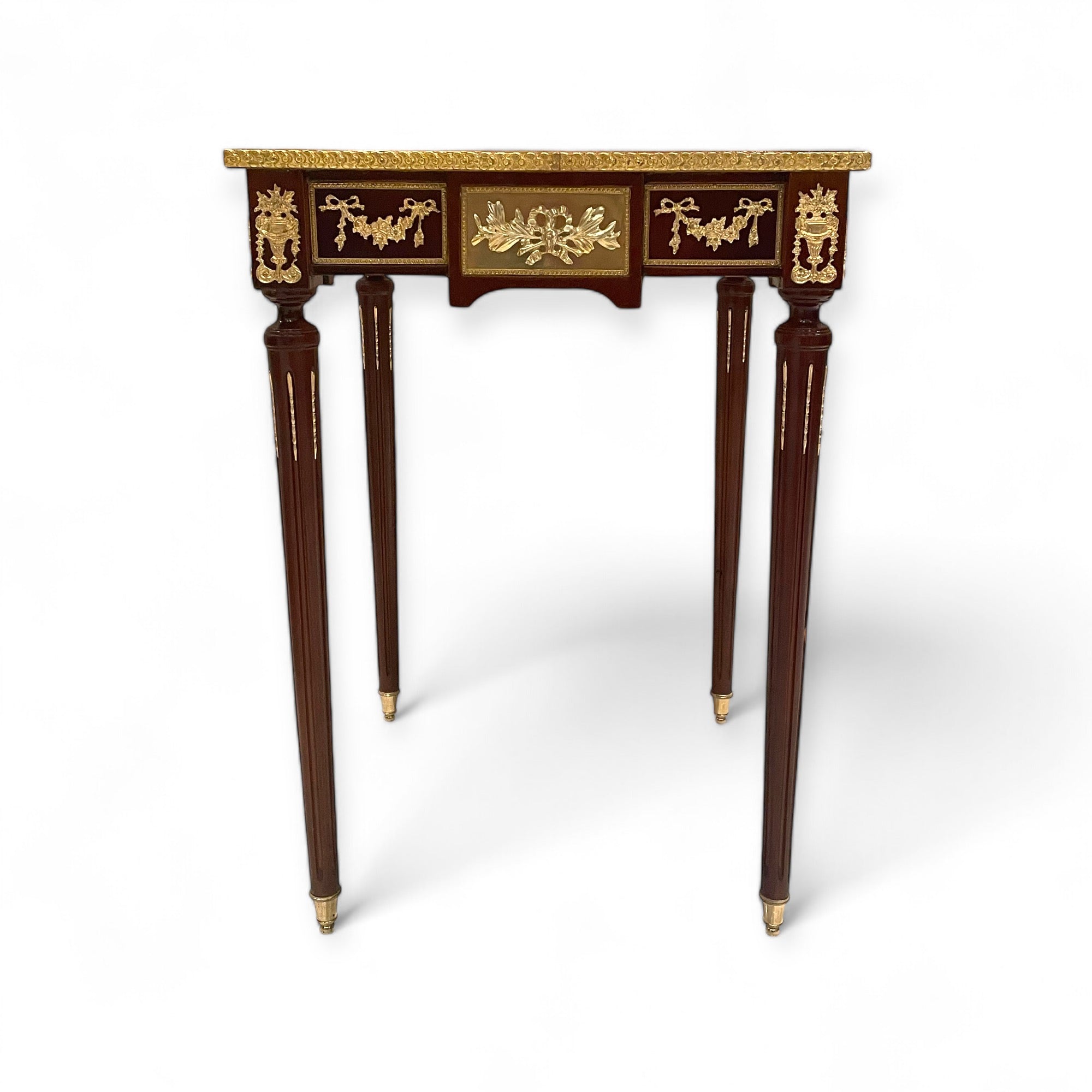 French table set consisting of a center table and two side tables