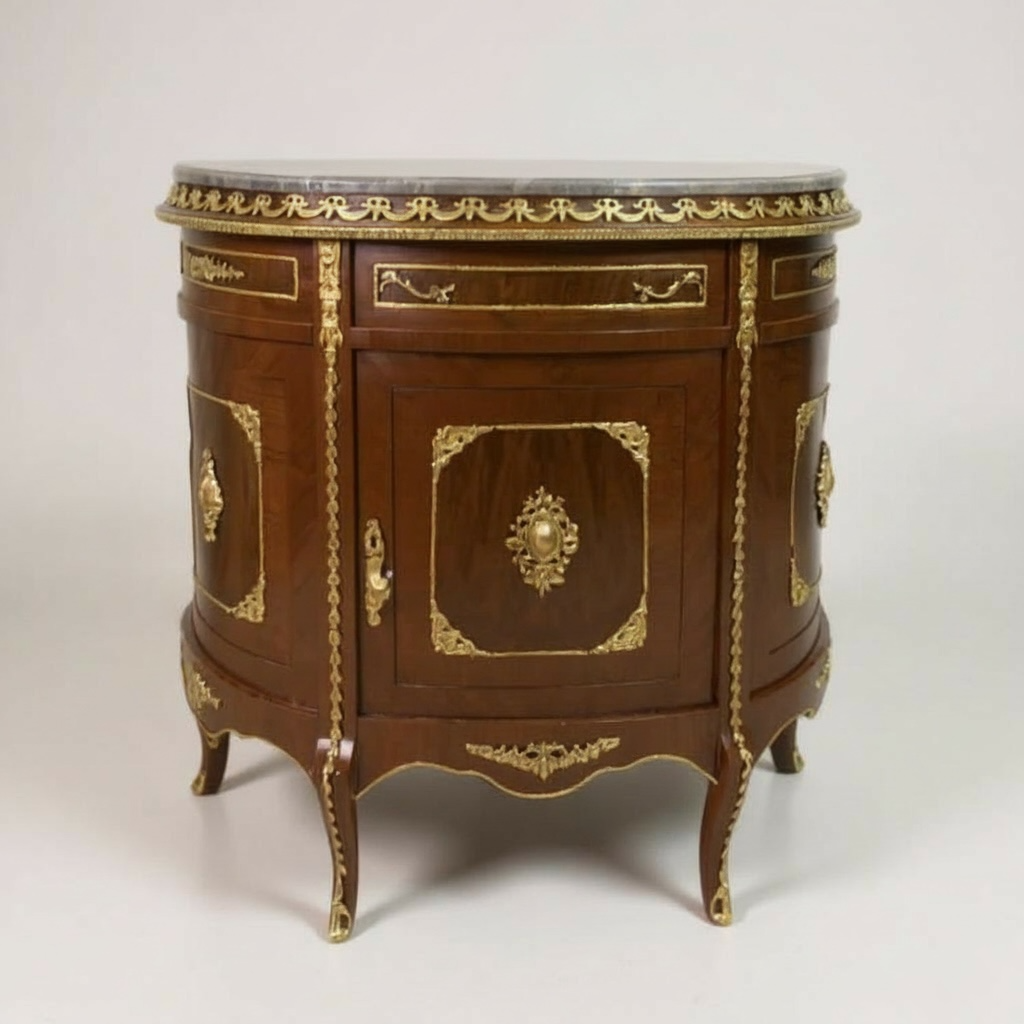 بايوه كلاسيك ضلفة ودرج بتفاصيل نحاسية