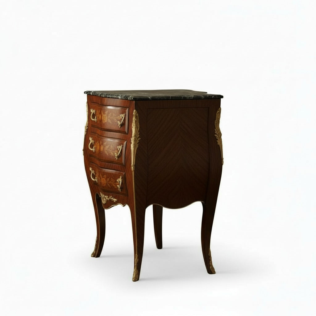 كومود كلاسيك ماركتريه بثلاثة أدراج