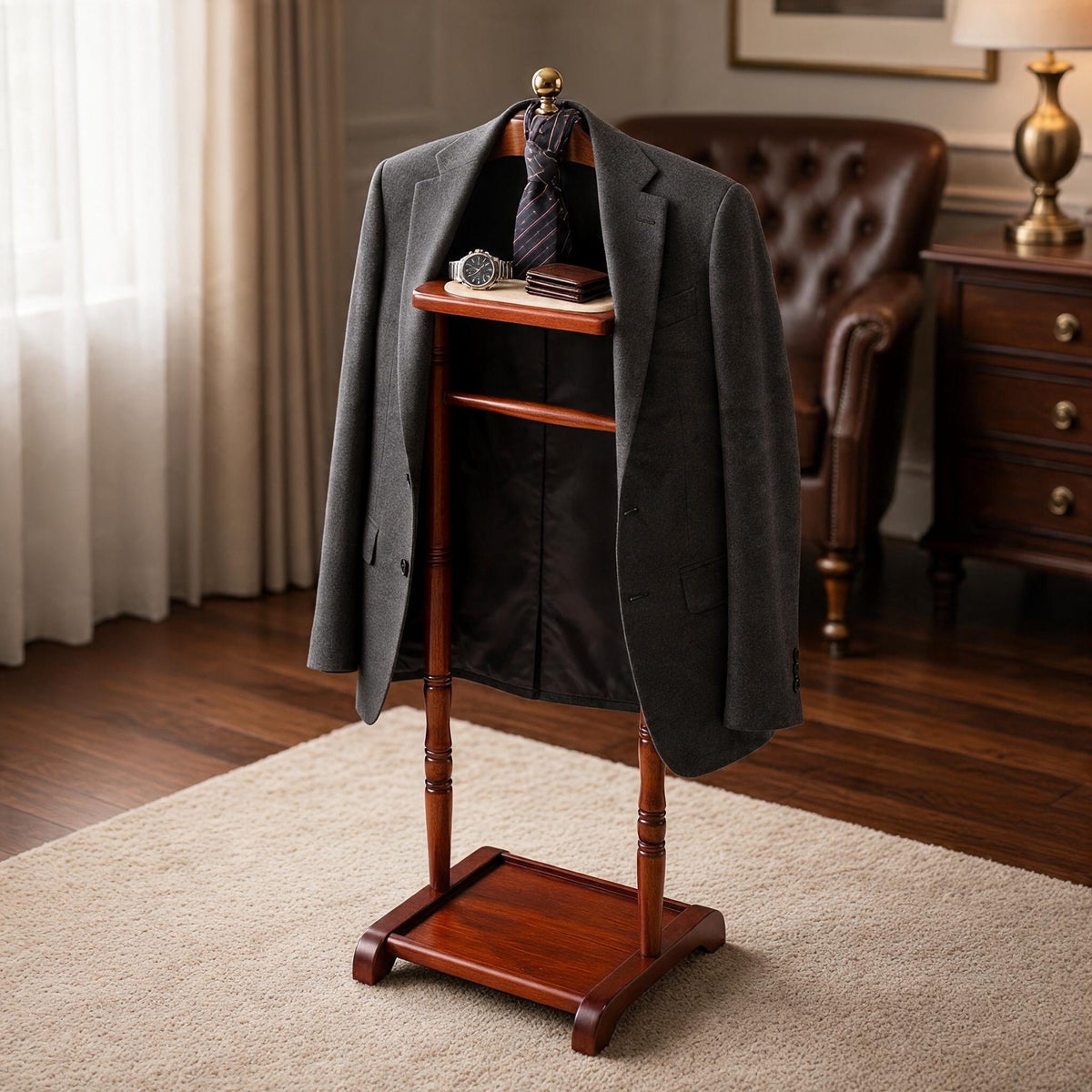 Beech wood suit jacket hanger