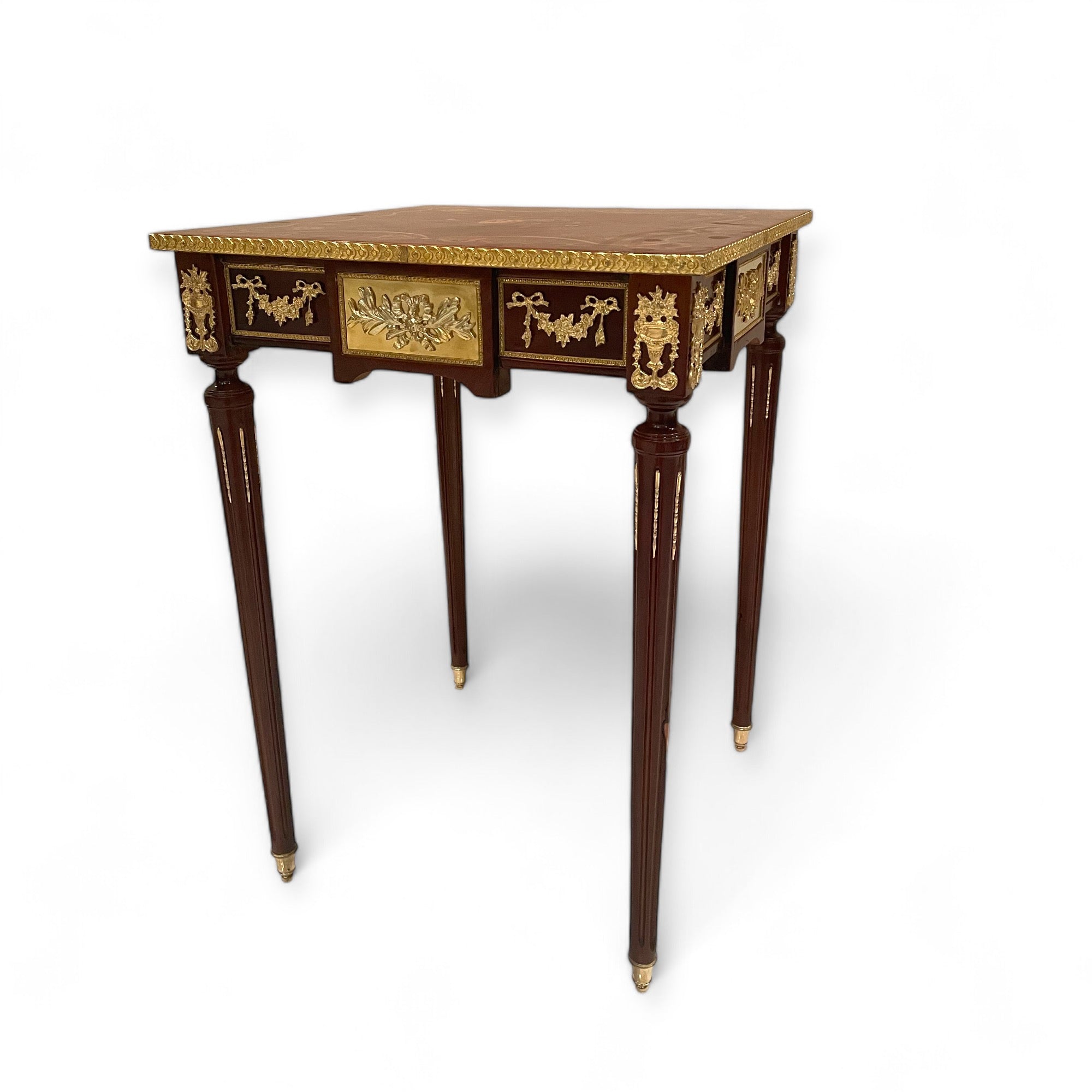 French table set consisting of a center table and two side tables