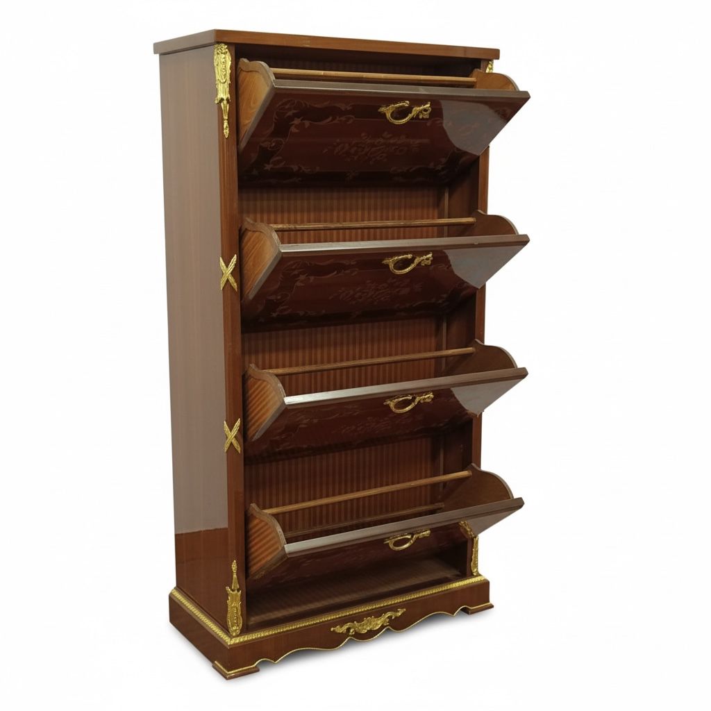 جزامة كلاسيك من قشرة الماركتريه مطعّمة بالنحاس