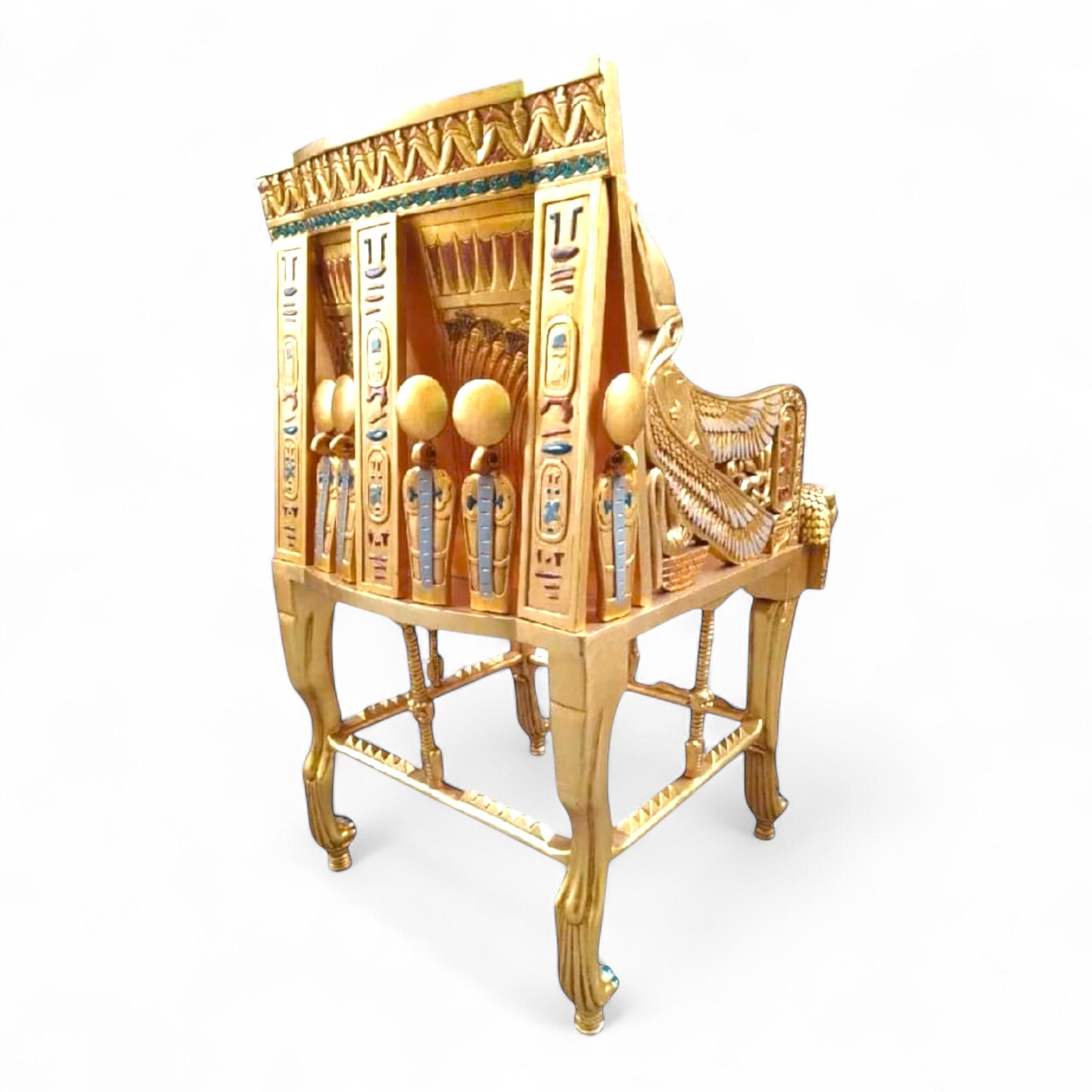 Tutankhamun's Chair - An exact replica of the pharaonic original
