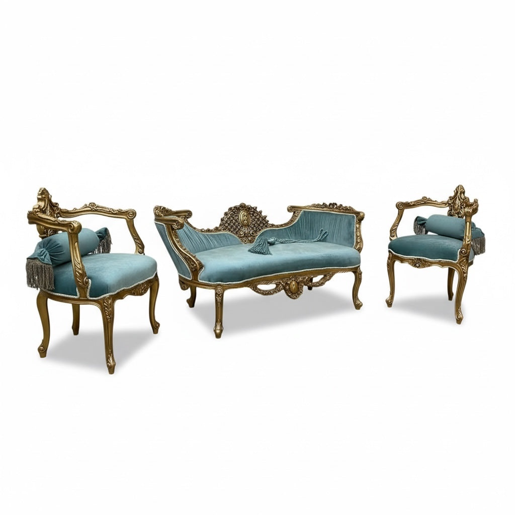 ميني صالون كنبة و اتنين كرسي