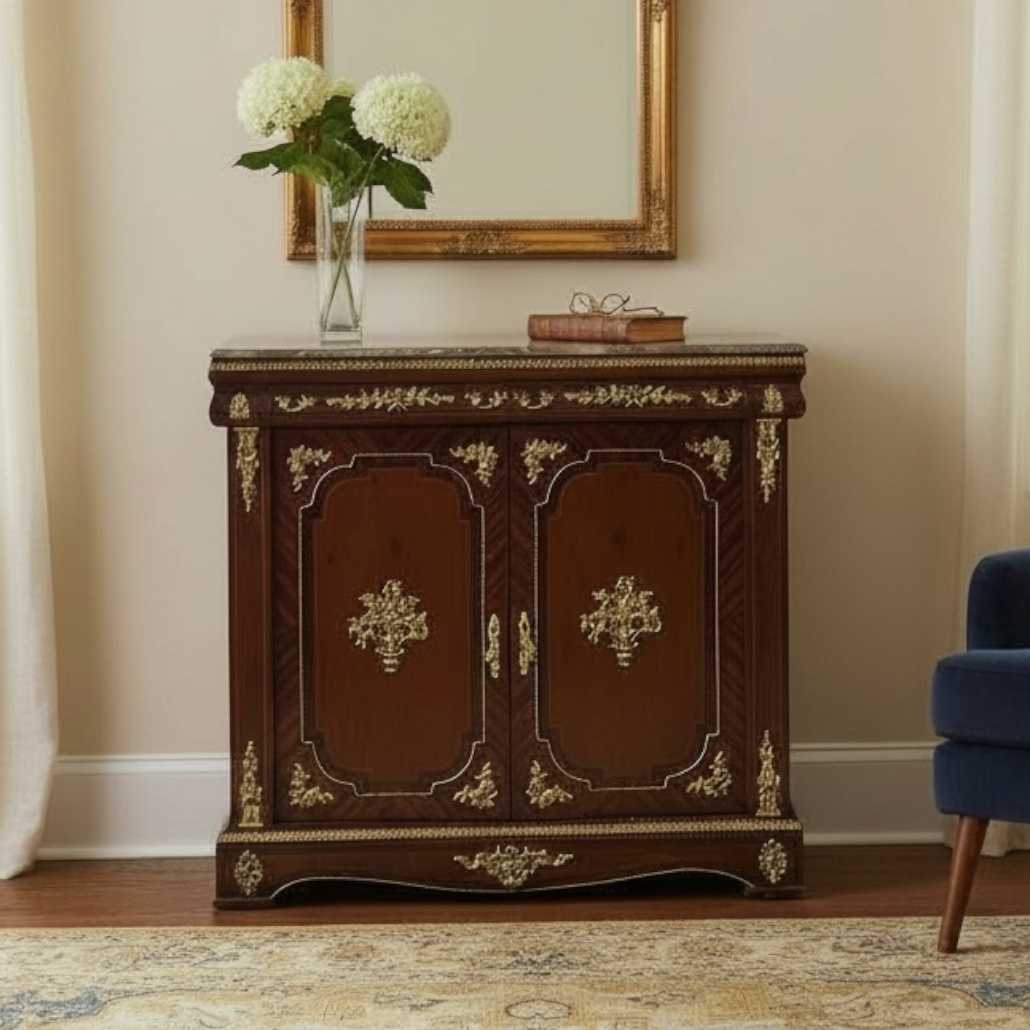 بايوه جزامة كلاسيك بتطعيم قشرة ونحاس يدوي