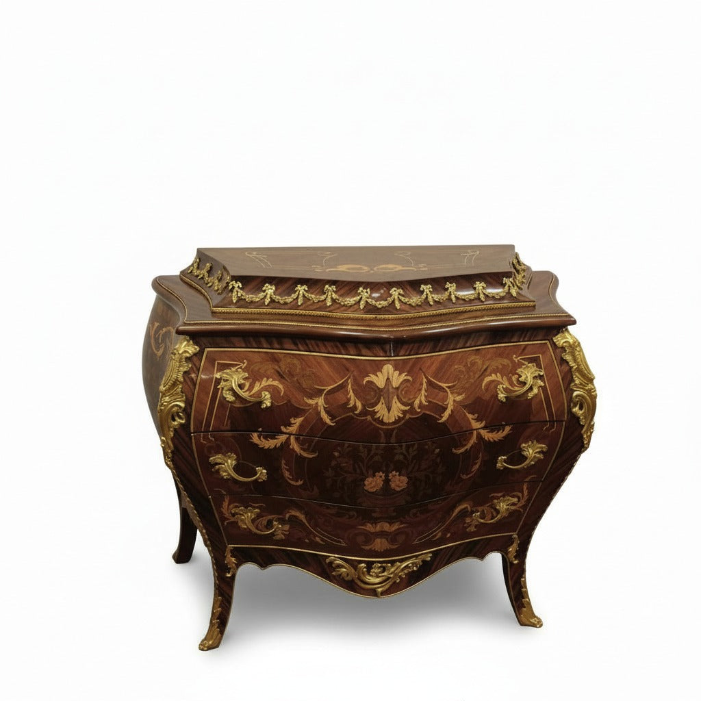 بايوه كلاسيك ماركتريه بتطعيمات نحاس فاخرة