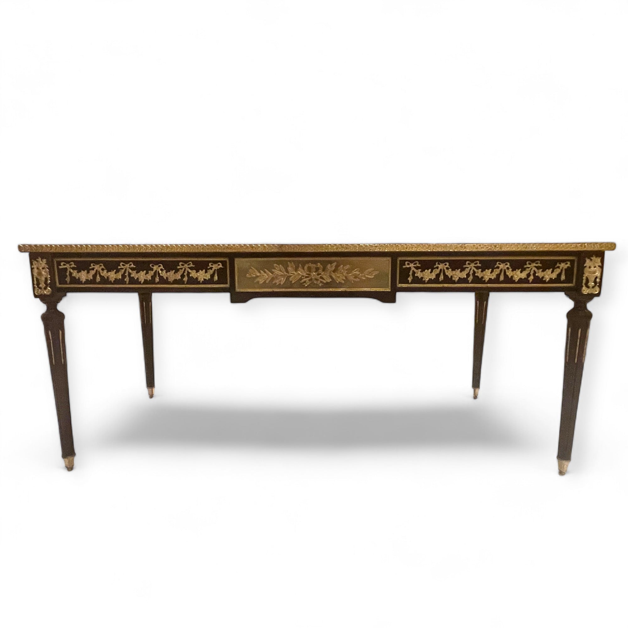 French table set consisting of a center table and two side tables