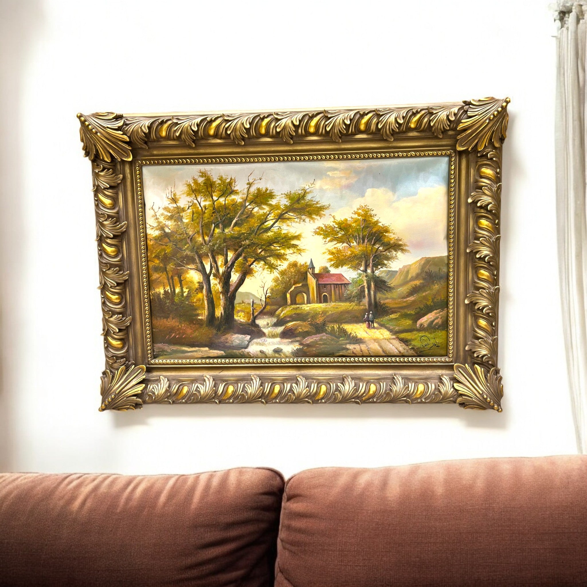 برواز لوحة زيتية بتصميم كلاسيكي فاخر