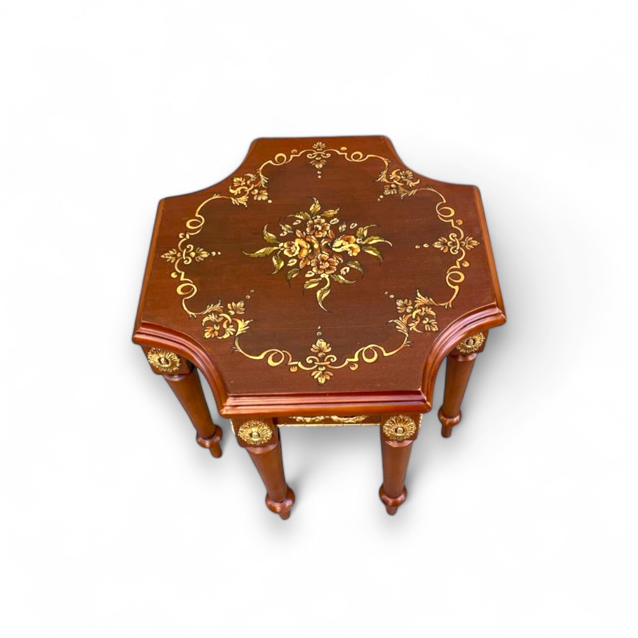 Stars Set - Triple Interlocking Brass Inlay & Luxury Hand Painting