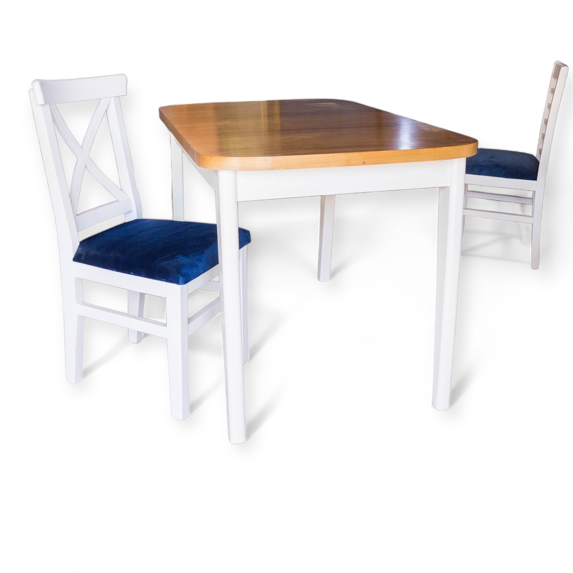 ترابيزة سفرة واربعة كراسي بني في ابيض - سفرة مصنعة من الخشب الزان الطبيعي والقشرة الطبيعي مكونة من ترابيزة و اربعة كراسي لون بني في ابيض المقاسات: W 120 CM * B 80 CM * H 80 CM