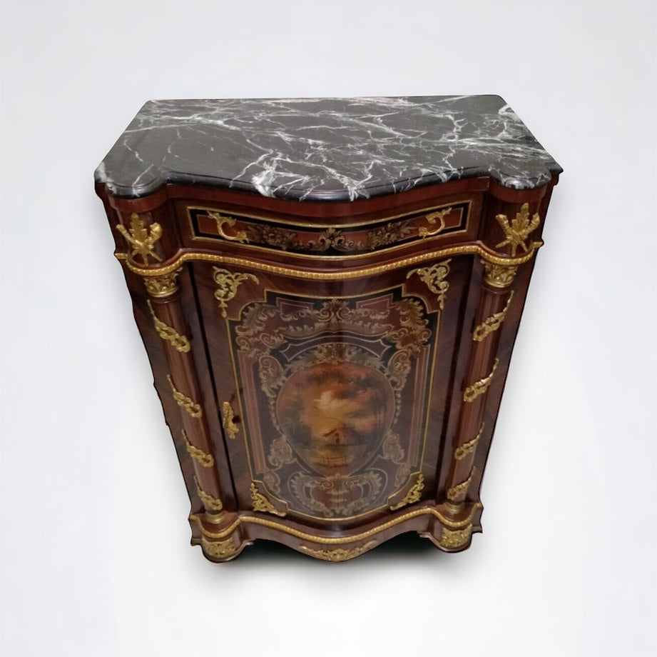 جزامة كلاسيكية مطعمة بالنحاس والرسم عرض 85 سنتميتر - Nabolia