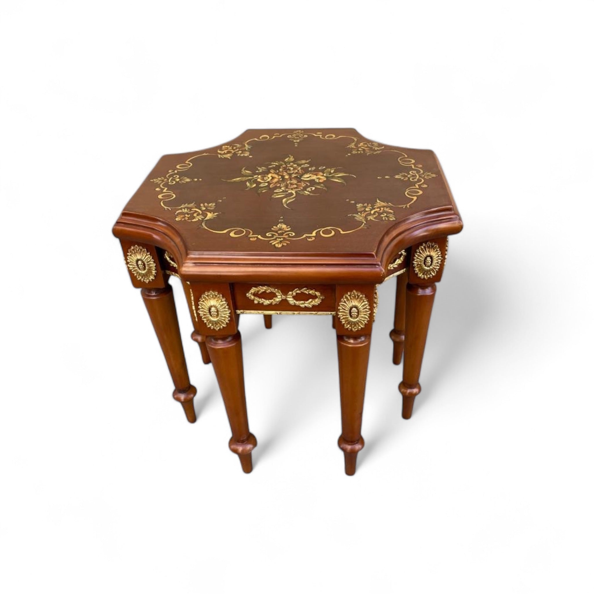 Stars Set - Triple Interlocking Brass Inlay & Luxury Hand Painting