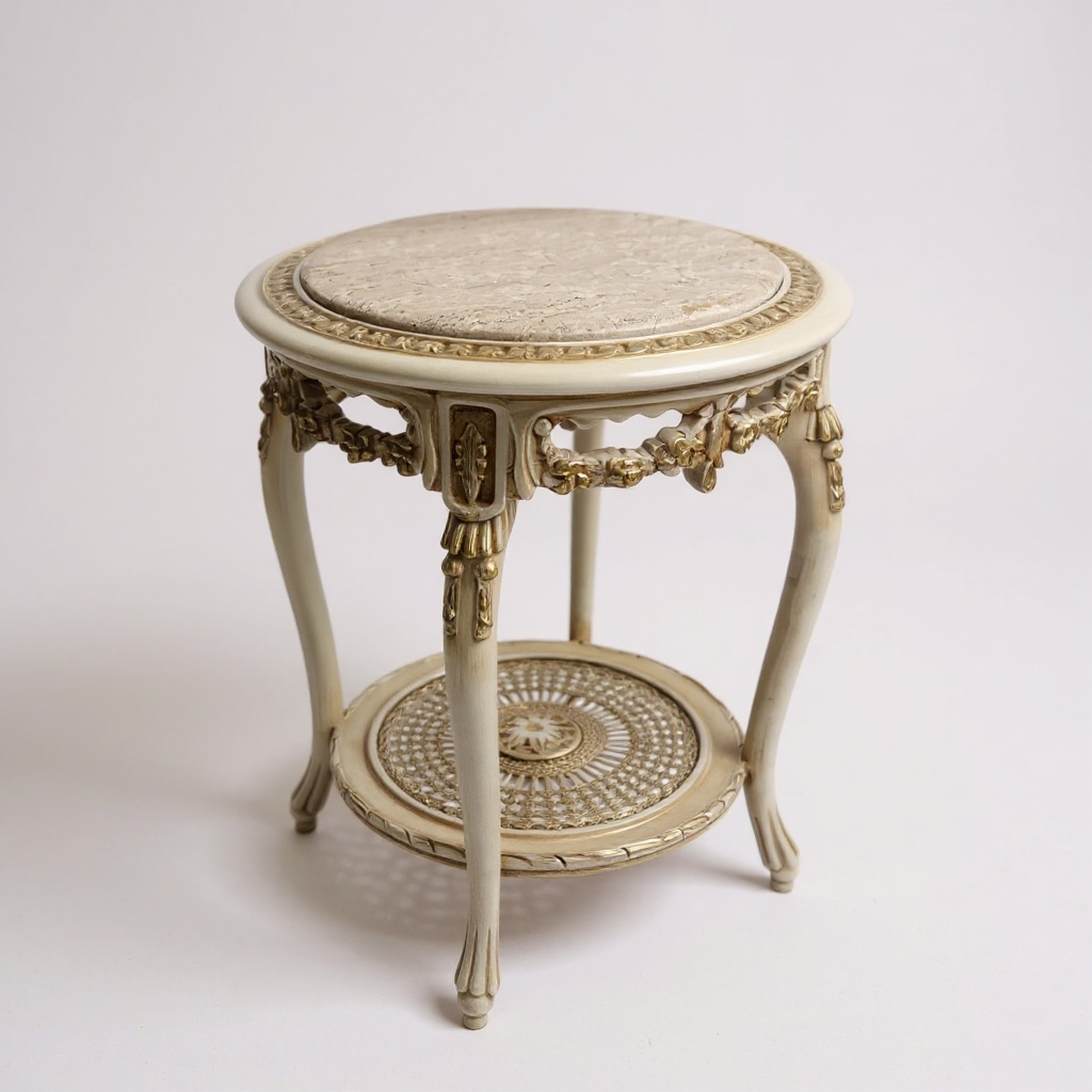 ترابيزة جانبية كلاسيك دائرية