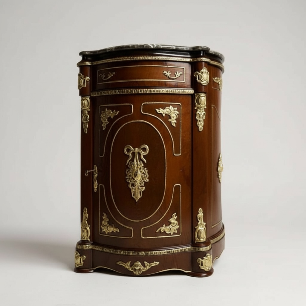 بايوه "موبل فرنسي" درج وضلفة بتفاصيل نحاسية