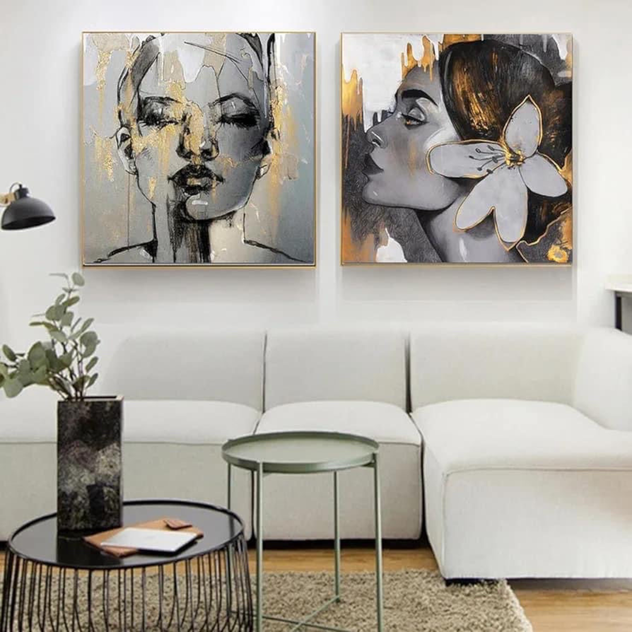 تابلوه قطعتين وجهين - تابلوه قطعتين مستطيلمقاس 60×120عبارة عن قطعتين مقاس كل قطعة 60×60اومقاس 70×140عبارة عن قطعتين مقاس كل قطعة 70×70اومقاس 80×160عبارة عن قطعتين مقاس كل قطعة 80×80 خشب ام دى اف 5 ملطباعة فينيل عالية الجودةطبقة حماية من المياه والأتربةفتحات سحرية لسهولة التعليق