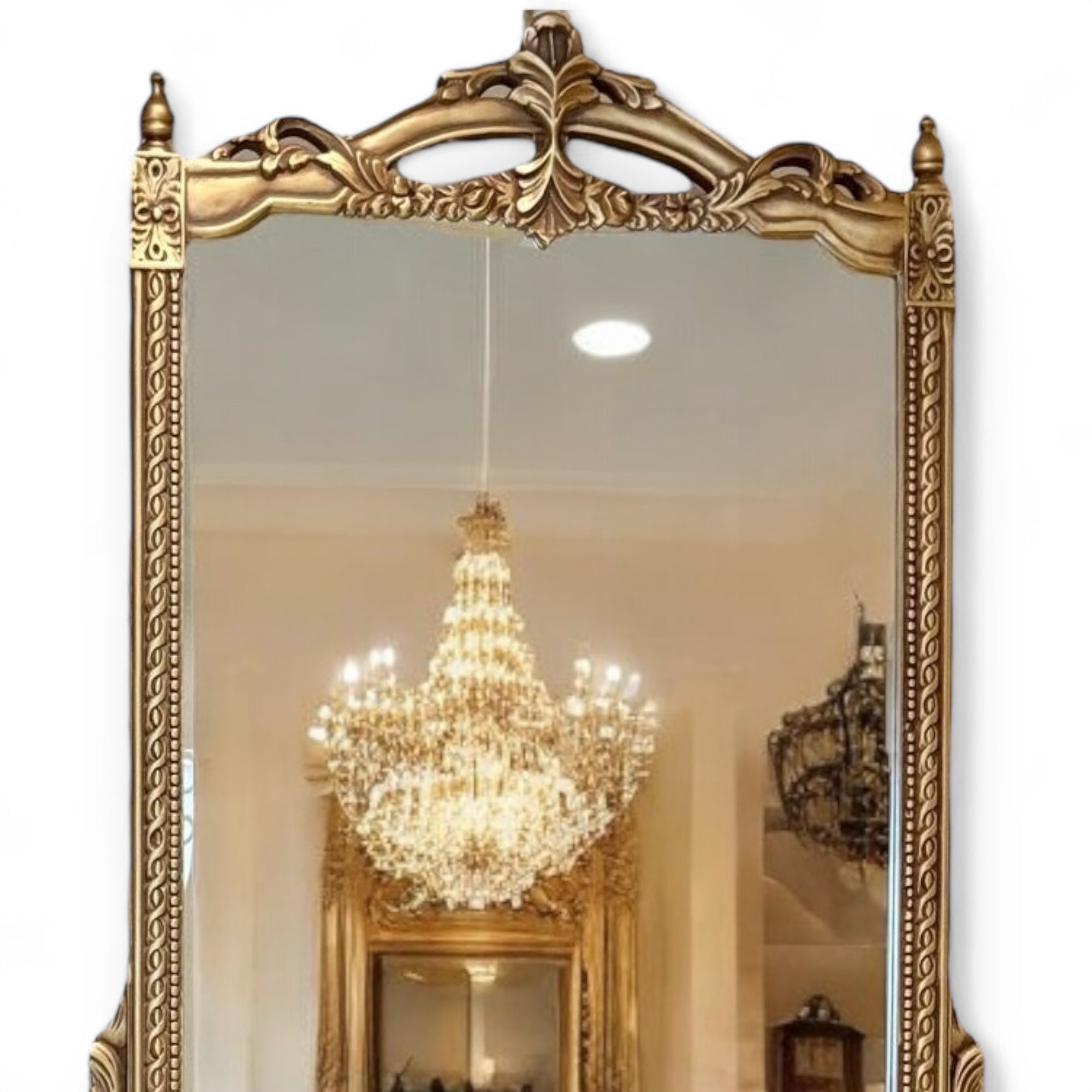 كونسول مدخل دهبي - كونسول مدخل بمرايا مصنوع من الخشب الزان الطبيعي والاويما هاند ميد والرخام البرتغالي ودهان دهبي ومتاح تغيير الدهان حسب الطلب المقاسات: W 100 CM * H 185 CM * B 45 CM