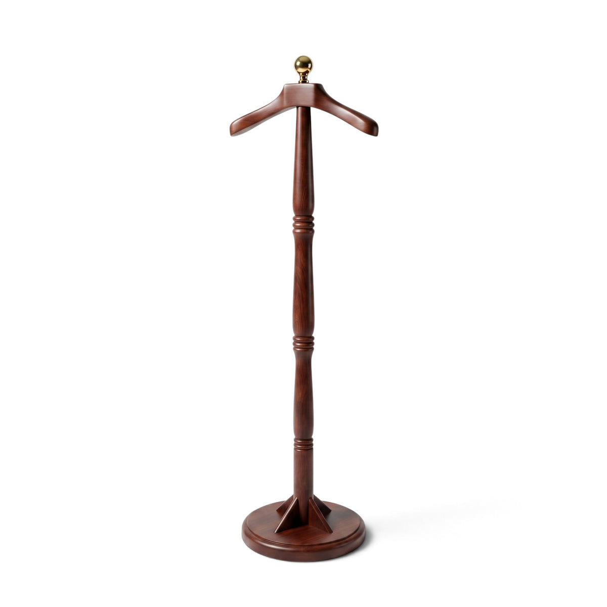 Elegant Beveled Beechwood Office Jacket Hanger