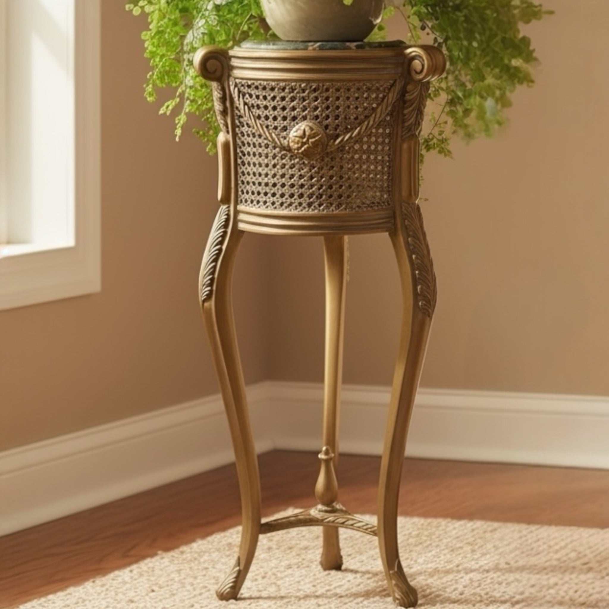 استاند دهبي بالكانيه ورخام امبرادور