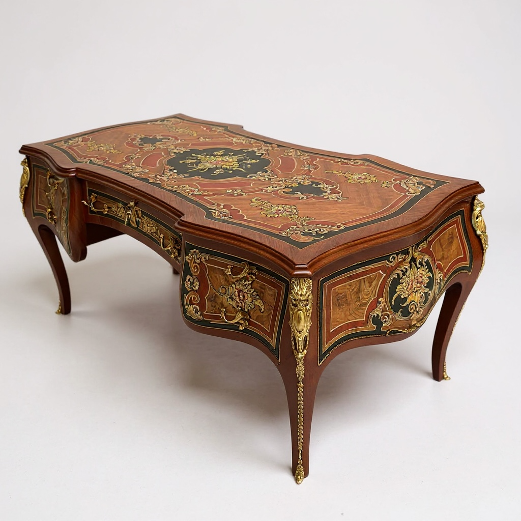 مكتب كلاسيك مطعم بالنحاس مقاس 180