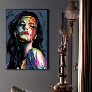 تابلوه كانفاس - تابلوه مستطيل30×40 مقاس اومقاس 50×40اومقاس 60×40 اومقاس 60×50اومقاس 70×50 خشب ام دى اف 5 ملطباعة فينيل عالية الجودةطبقة حماية من المياه والأتربة فتحات سحرية لسهولة التعليق