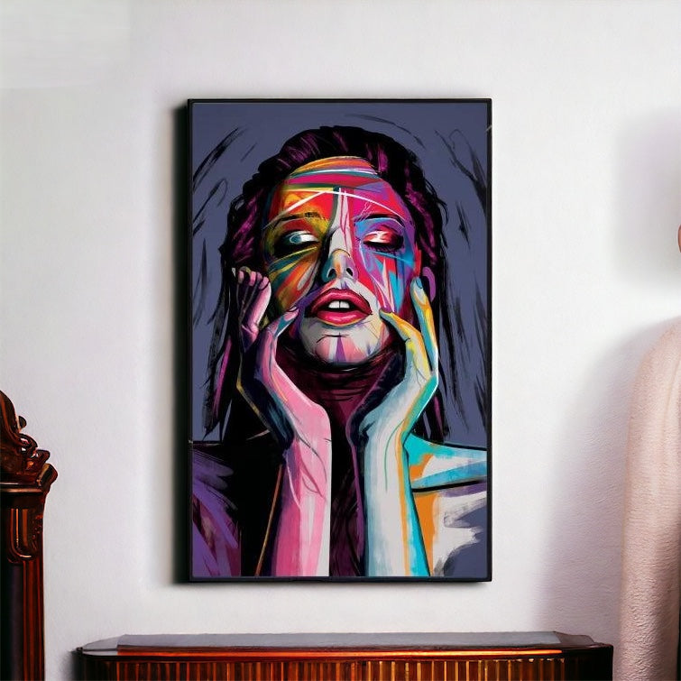 تابلوه كانفاس بالوان متعددة - تابلوه مستطيل30×40 مقاس اومقاس 50×40اومقاس 60×40 اومقاس 60×50اومقاس 70×50 خشب ام دى اف 5 ملطباعة فينيل عالية الجودةطبقة حماية من المياه والأتربة فتحات سحرية لسهولة التعليق