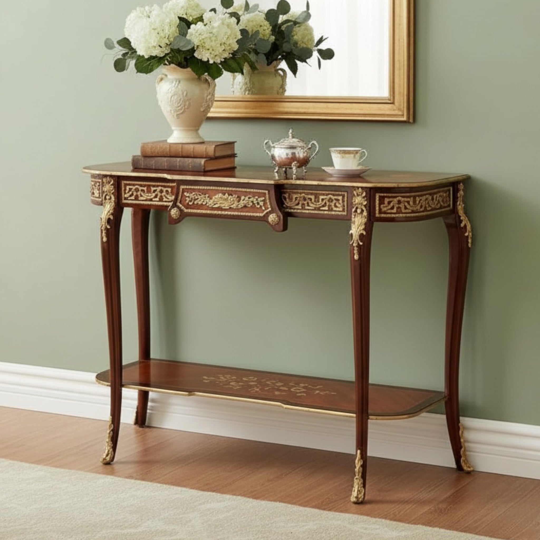 كونسول كلاسيك بفن الماركتري