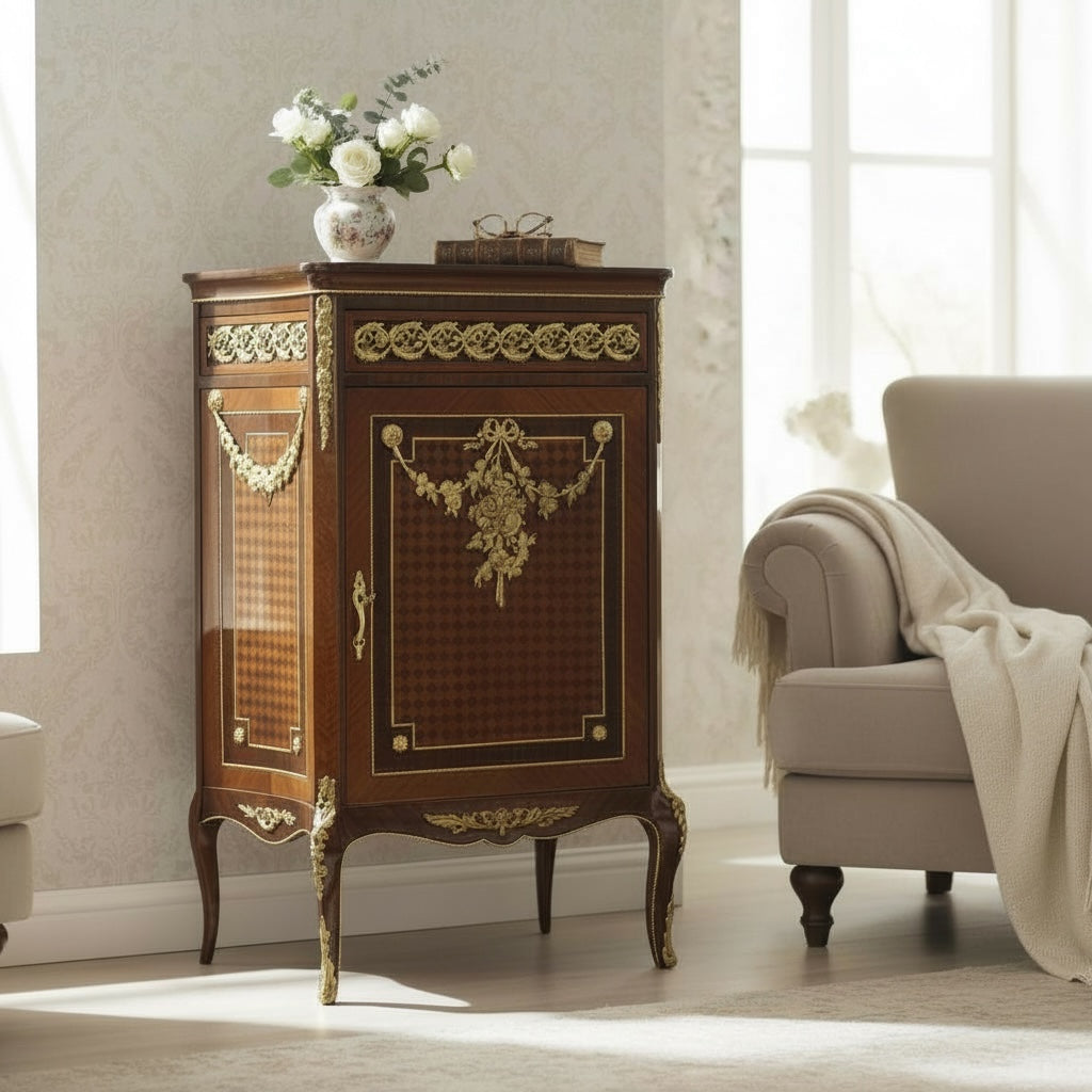 بايوه كلاسيك فاخر بتطعيمات نحاس مشغول