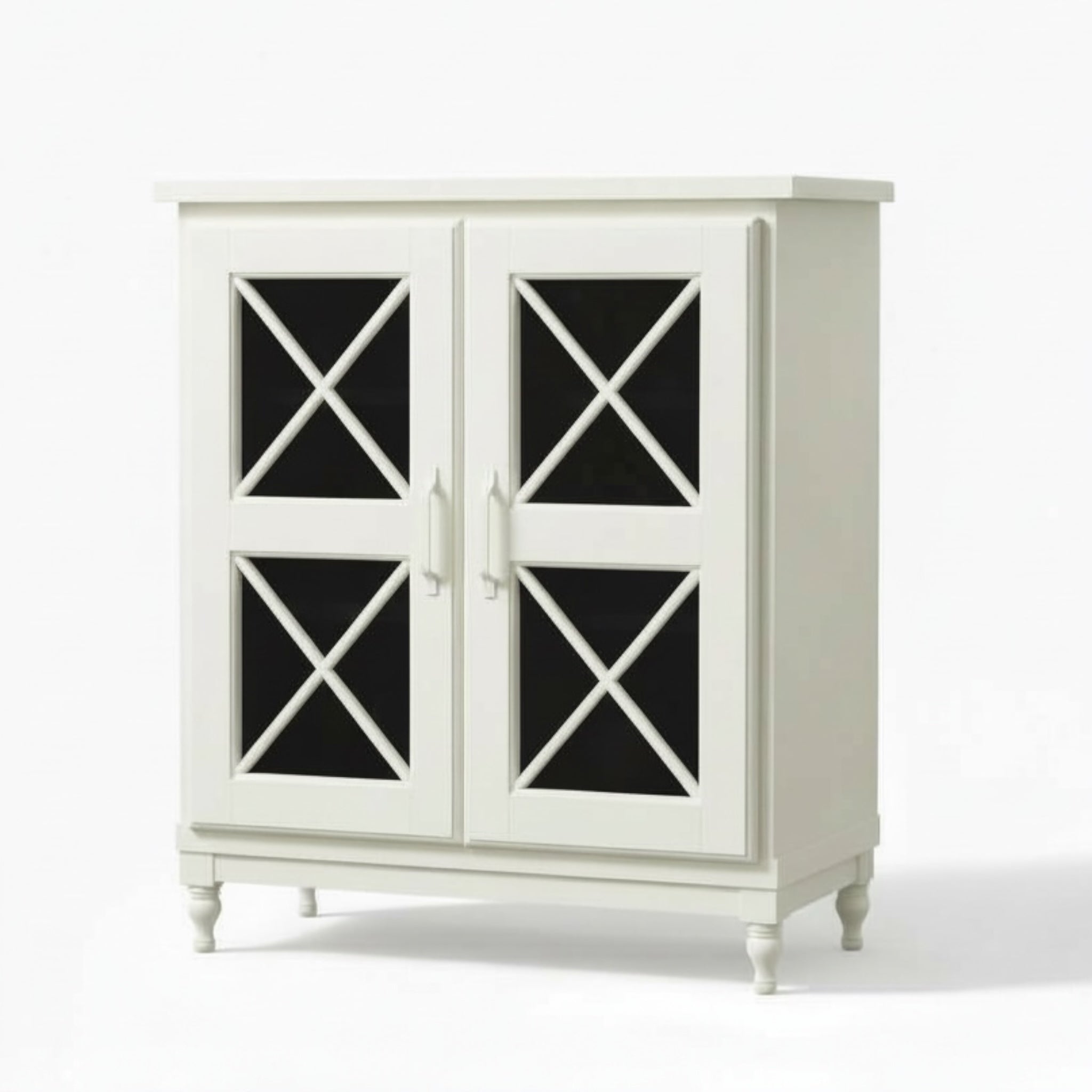 جزامة كلاسيك من الخشب الطبيعي بقشرة أرو وزجاج