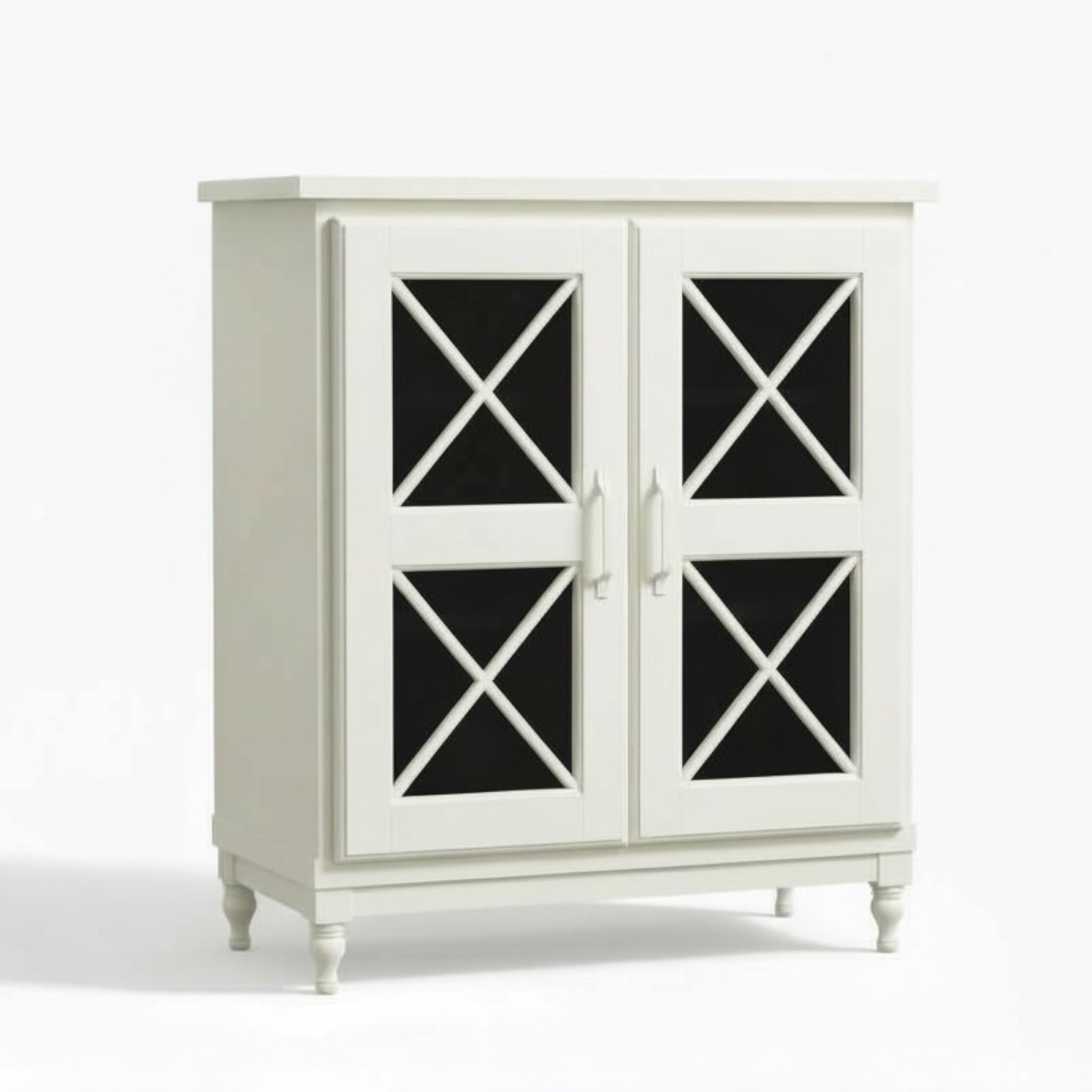 جزامة كلاسيك من الخشب الطبيعي بقشرة أرو وزجاج