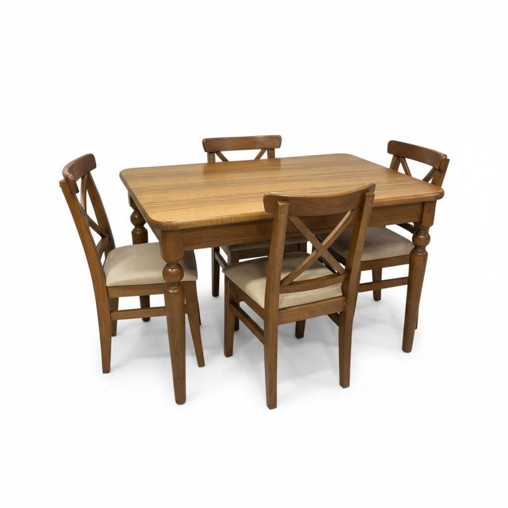 Modern dining set with a distinctive design