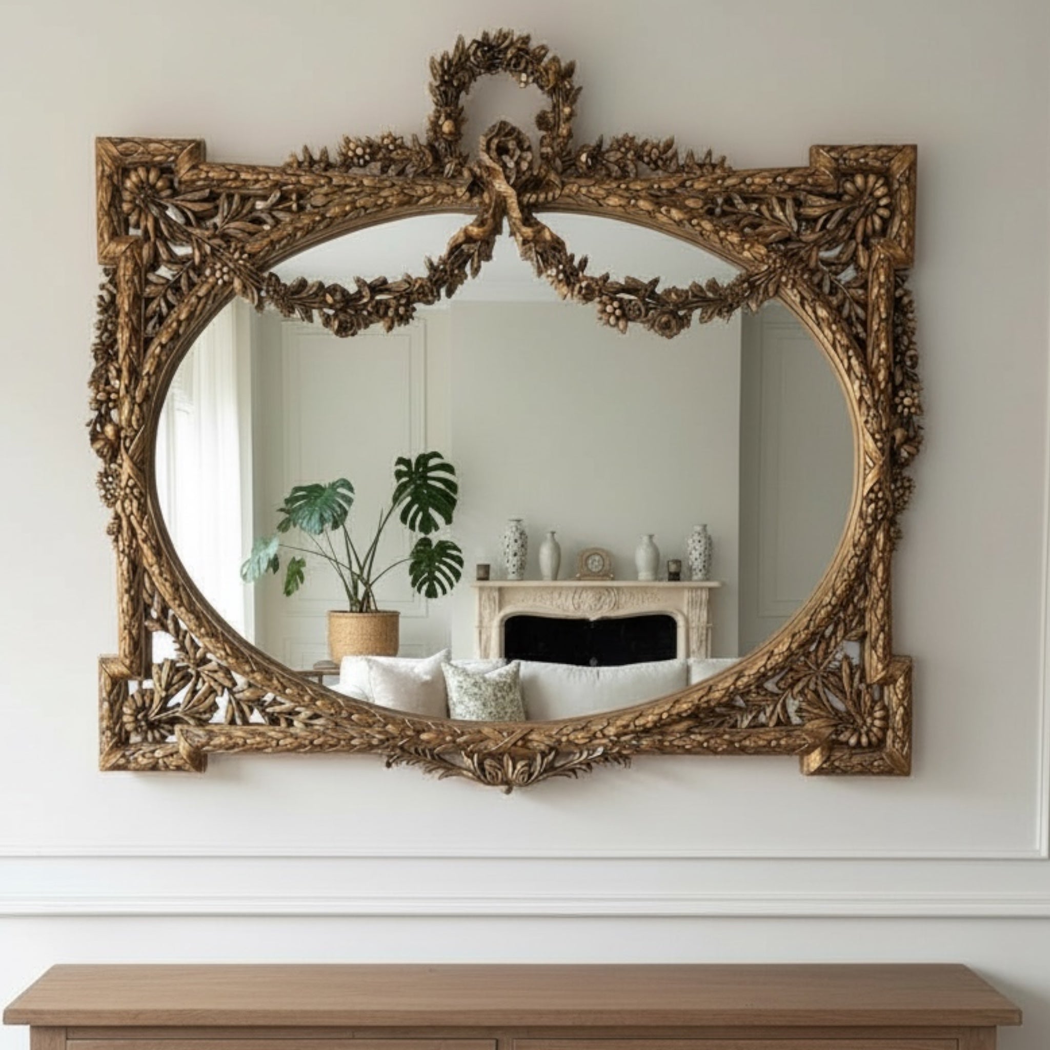 برواز دهبي كلاسيكي مترب مع مرايا