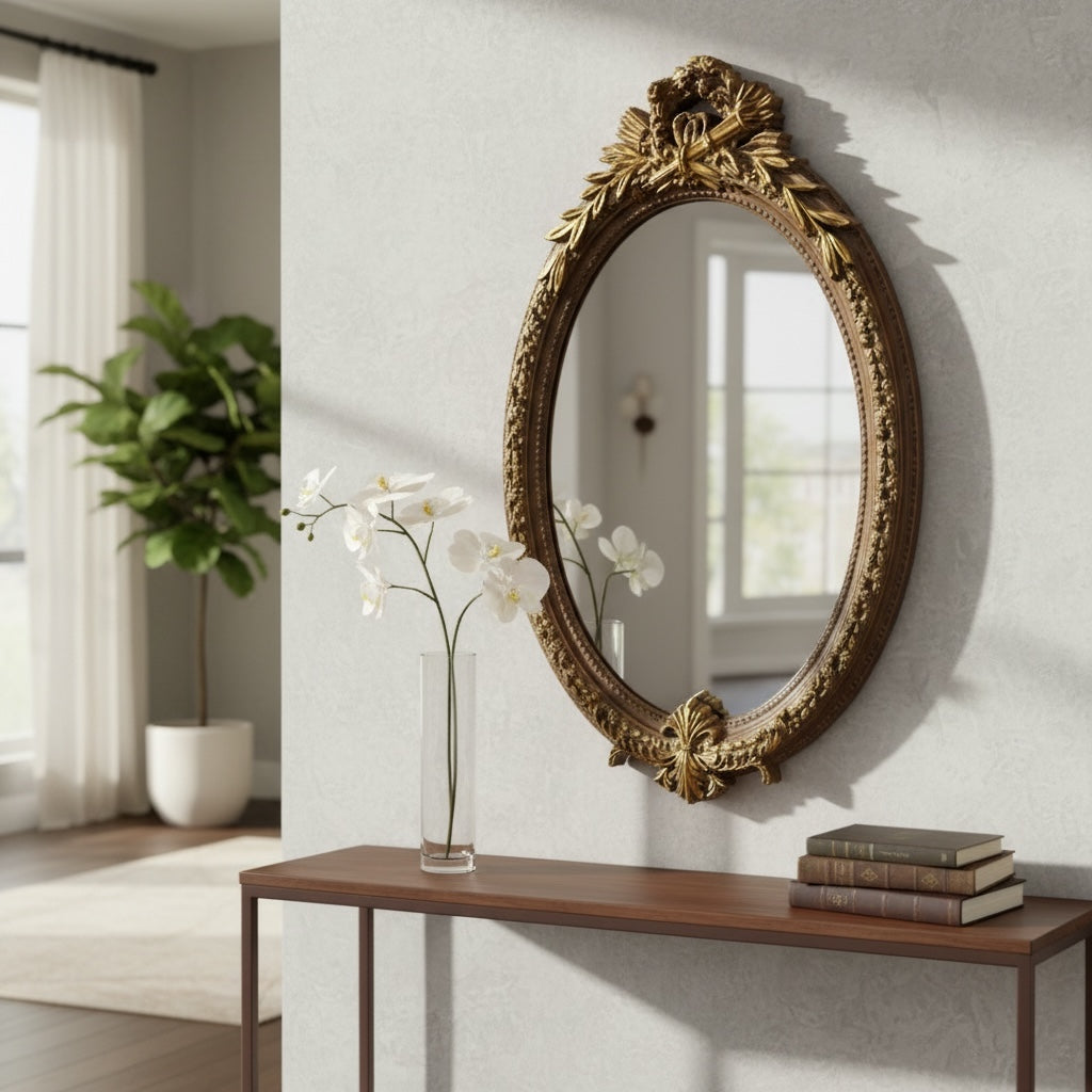 برواز أنتيك بيضاوي بتصميم فاخر