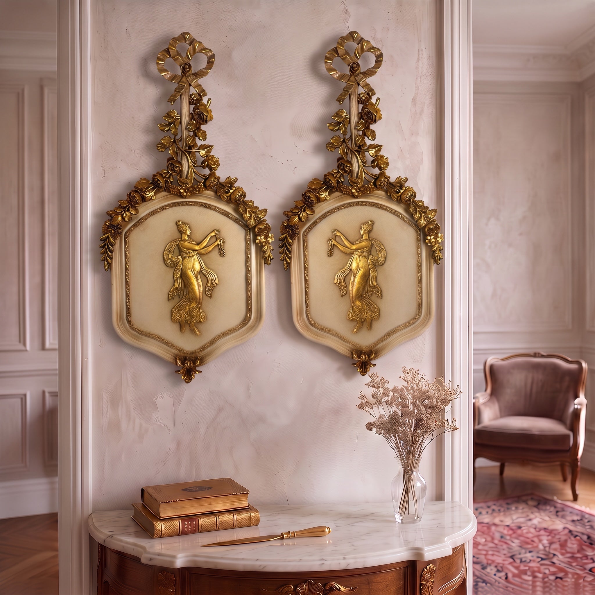 Antique Gold Frame Collection - A Classic, Luxurious Artistic Touch