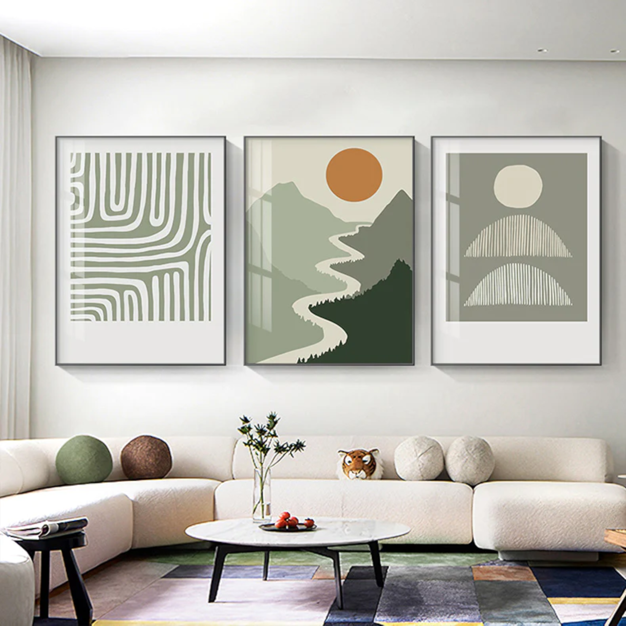 تابلوه تلات قطع روود - تابلوه 3 قطع مستطيلةمقاس 60×120عبارة عن 3 قطع مقاس كل قطعة 60×40اومقاس 70×150عبارة عن 3 قطع مقاس كل قطعة 70×50اومقاس 80×180عبارة عن 3 قطع مقاس كل قطعة 80×60 خشب ام دى اف 5 ملطباعة فينيل عالية الجودةطبقة حماية من المياه والأتربةفتحات سحرية لسهولة التعليق