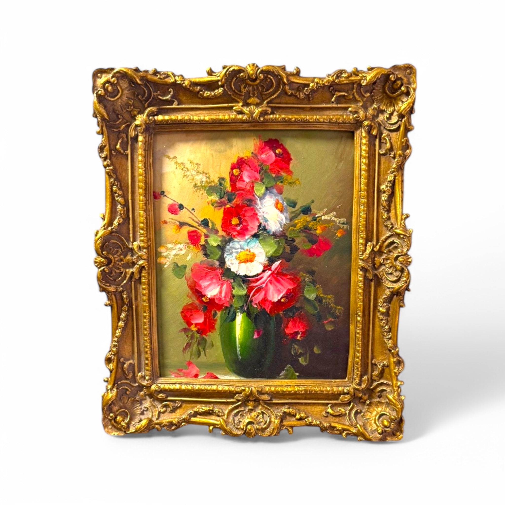 Classic Flower Painting Frame - A Touch of Luxury and Artistic Elegance