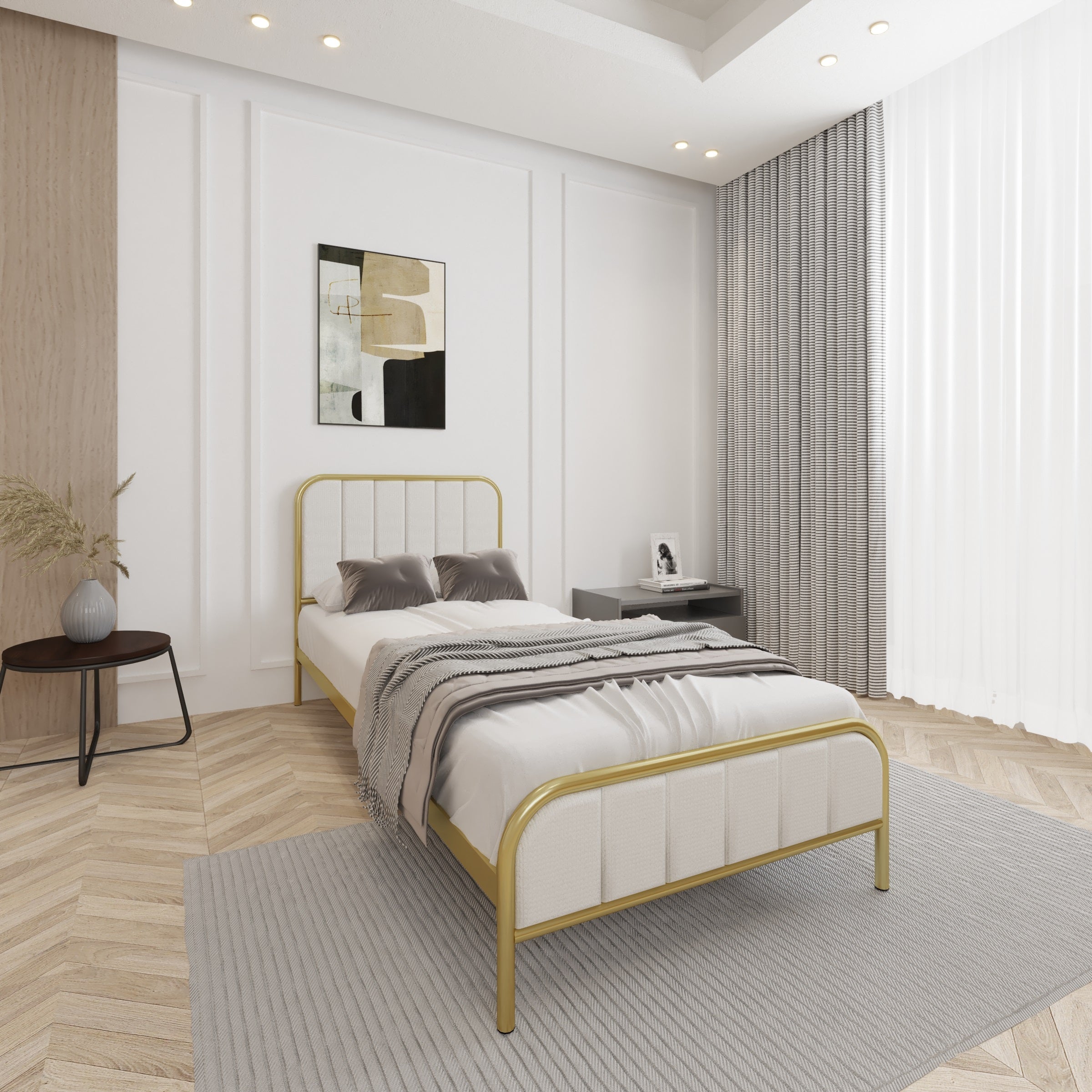 سرير كوين – تصميم عصري وقوة تحمل مثالية